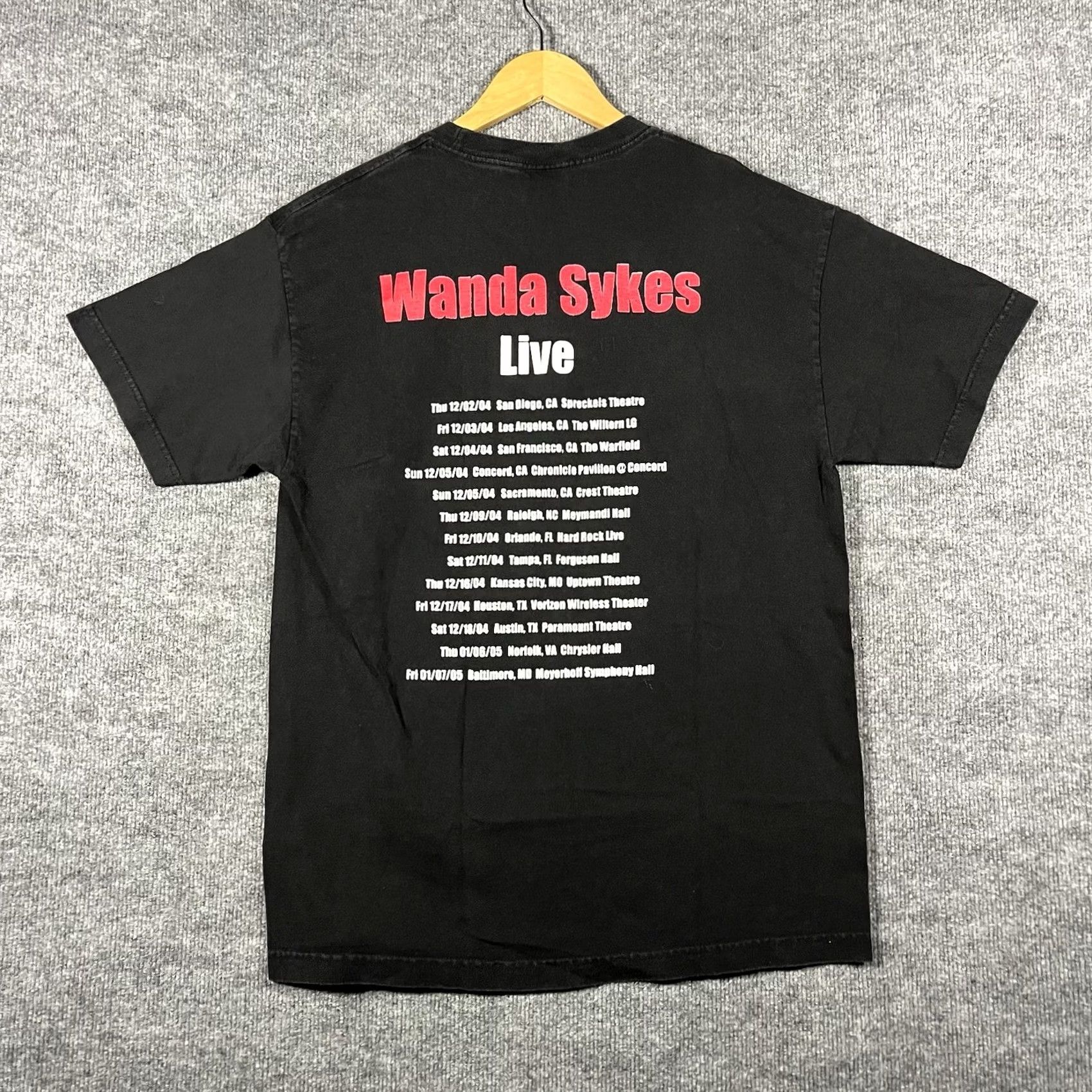 Vintage VTG VINTAGE Wanda Sykes Stand Up Comedian Funny Comedy Tour 2004 Rap Tee T Shirt Large Men Size US L / EU 52-54 / 3 - 4 Thumbnail