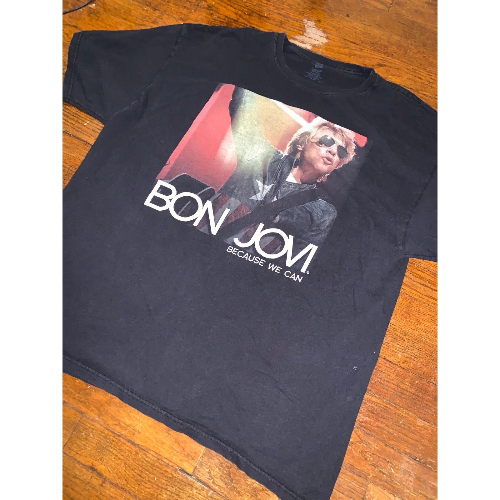 Band Tees Bon Jovi Because We Can Tour 2013 T Shirt 2XL Black Band Tee Size US XXL / EU 58 / 5 - 7 Thumbnail