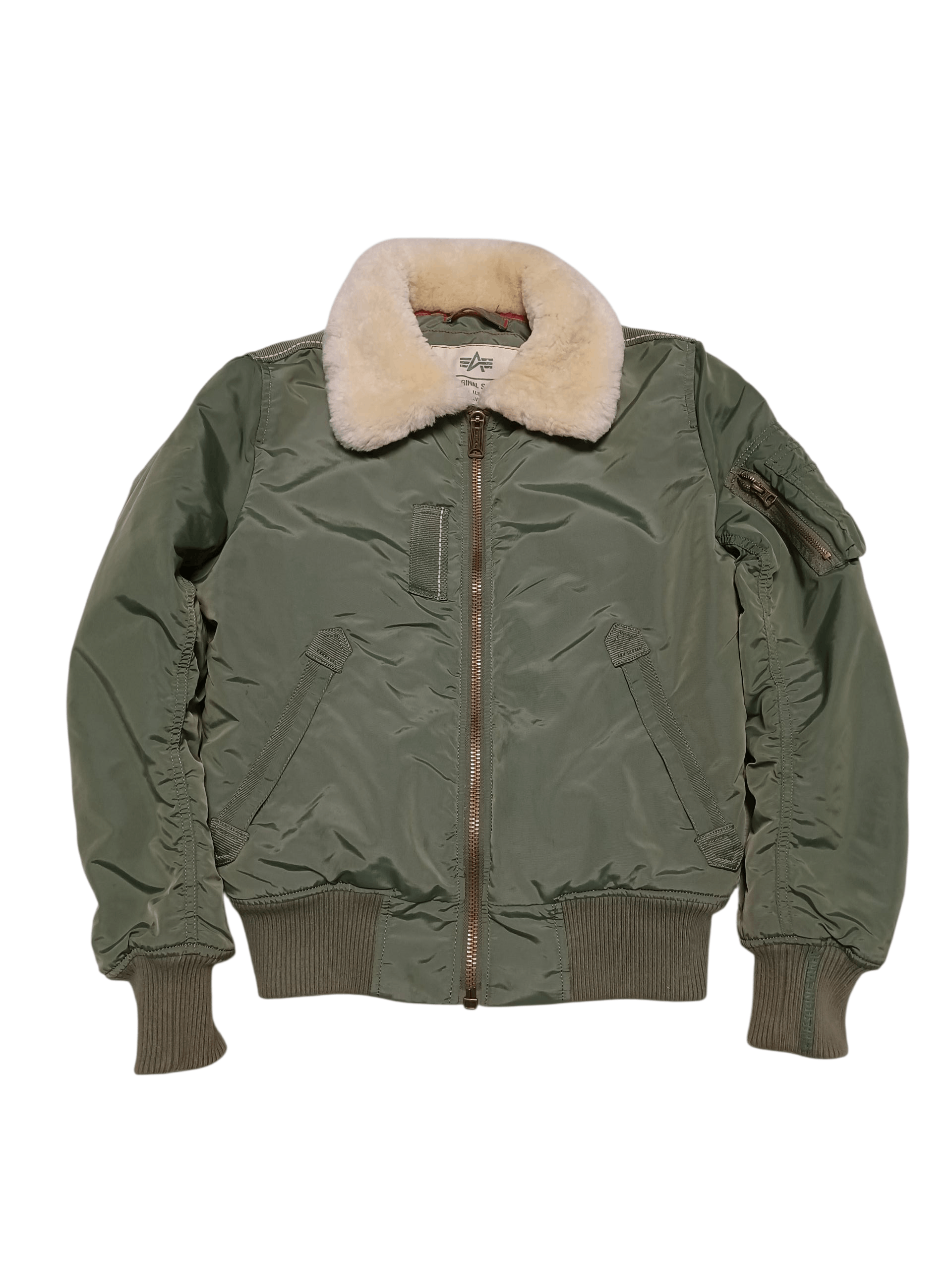 Alpha Industries ALPHA INDUSTRIES VINTAGE FAUX FUR MILITARY BOMBER JACKET Size US S / EU 44-46 / 1 - 1 Thumbnail