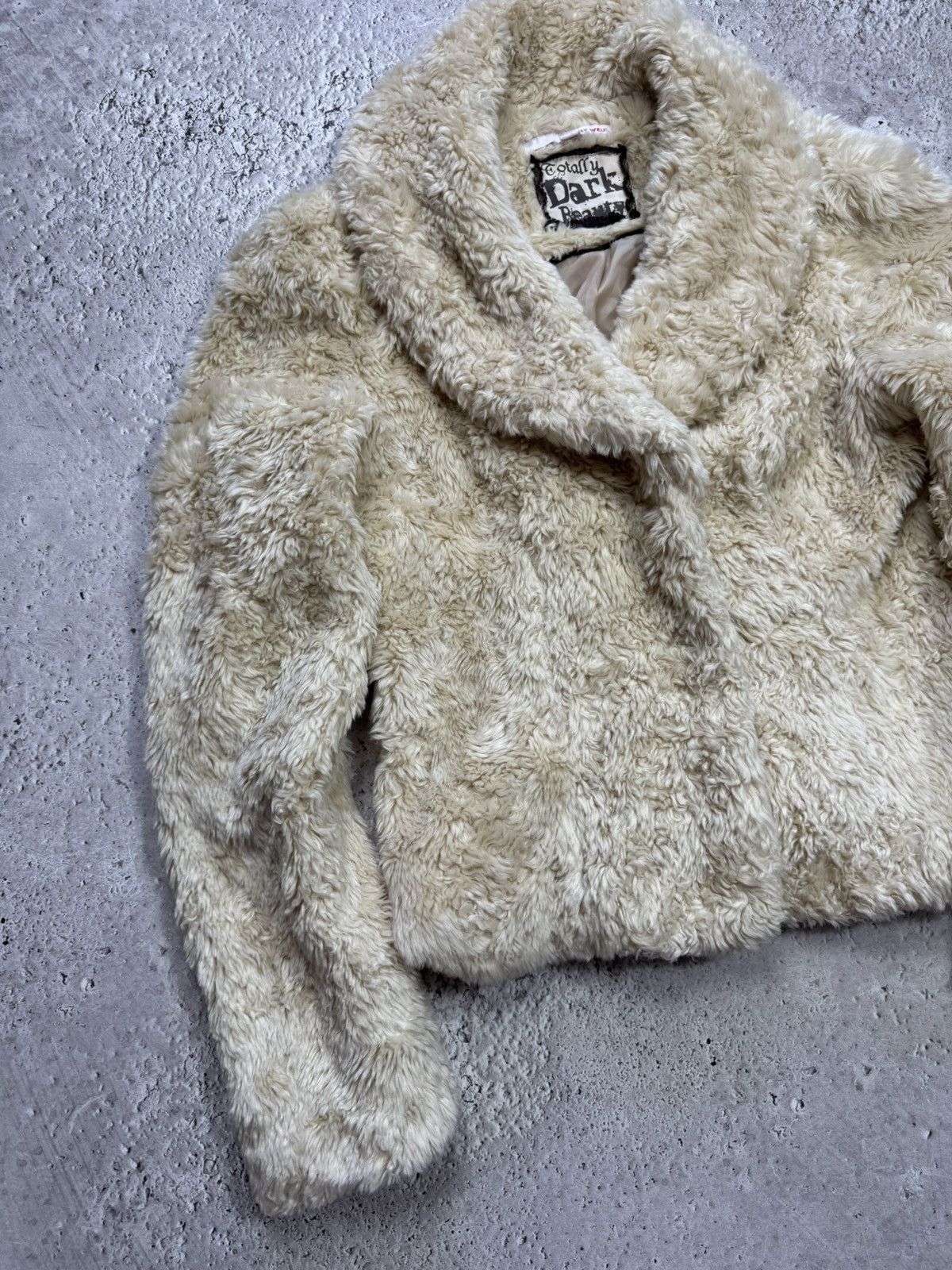 Other Vintage Faux Fur Teddy Jacket Women’s L Cream Y2K Soft Size L / US 10 / IT 46 - 3 Thumbnail