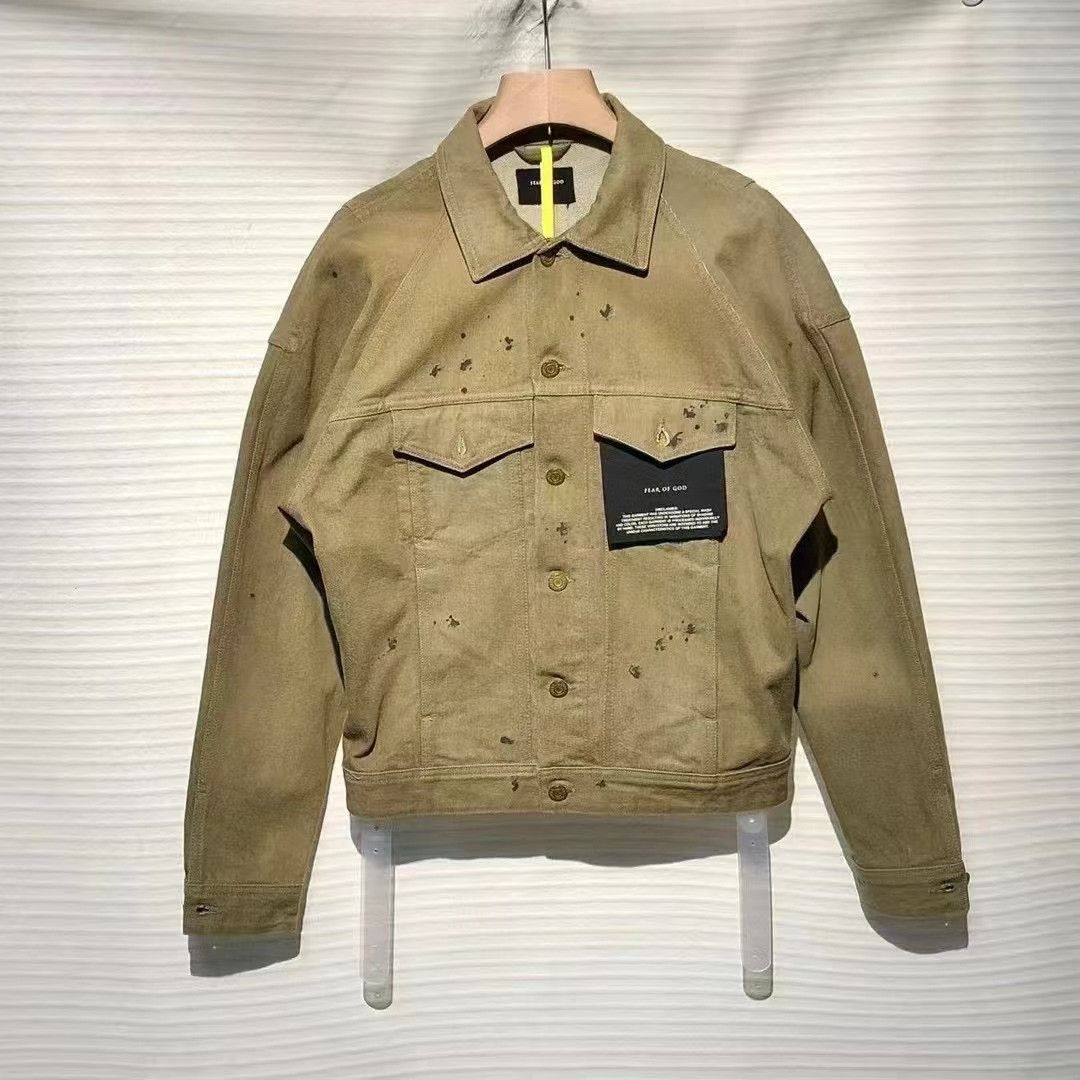 Fear of God Fear of God Distressed Denim Jacket Size US S / EU 44-46 / 1 - 1 Thumbnail