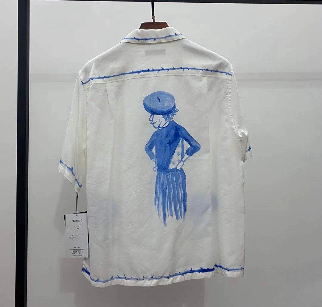 Undercover Undercover Blue & White Heavyweight Summer Shirt 3 NWT Size US L / EU 52-54 / 3 - 2 Thumbnail
