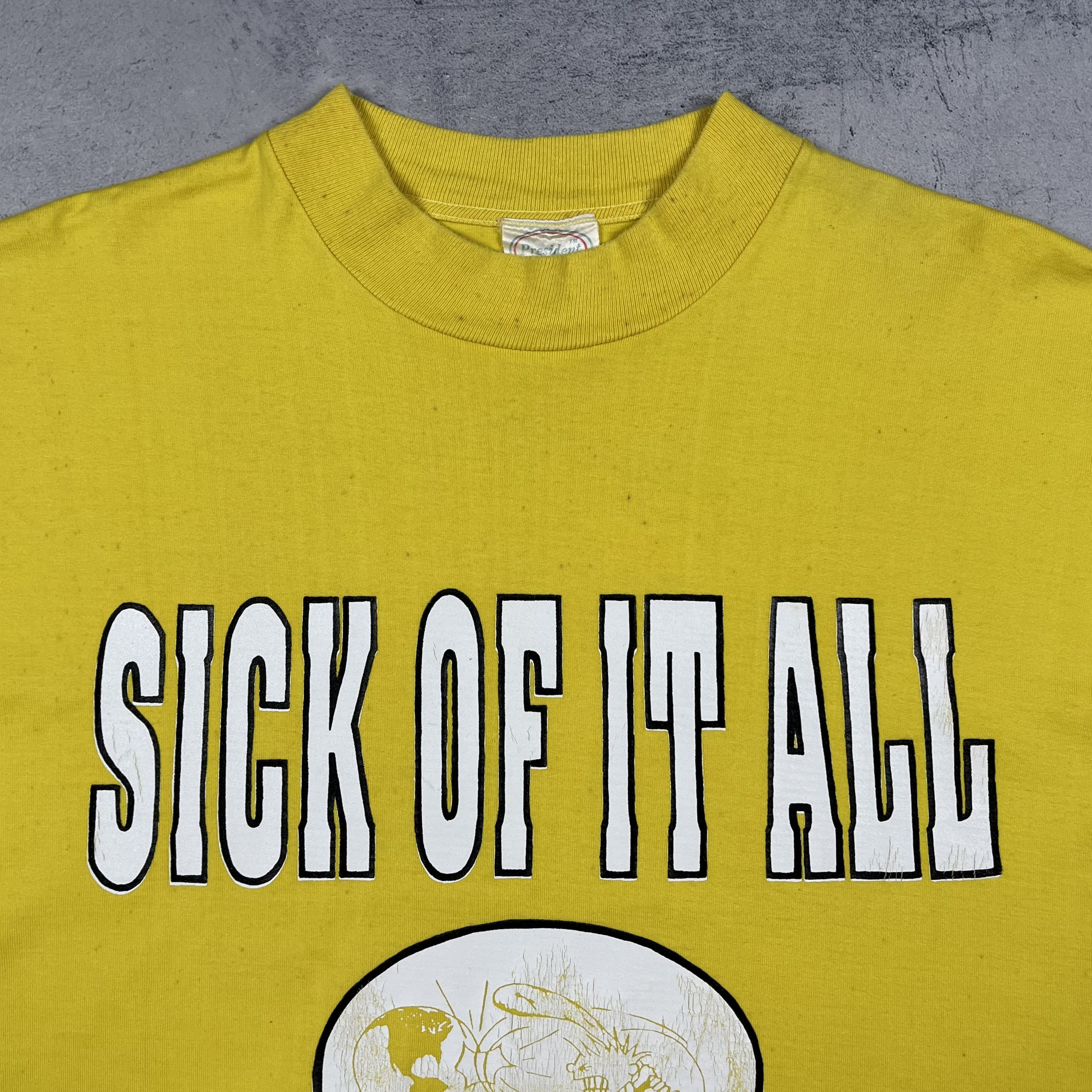 Band Tees Vintage Sick Of It All Hard Punk Band Long Sleeve Shirt 80’s Size US M / EU 48-50 / 2 - 12 Thumbnail