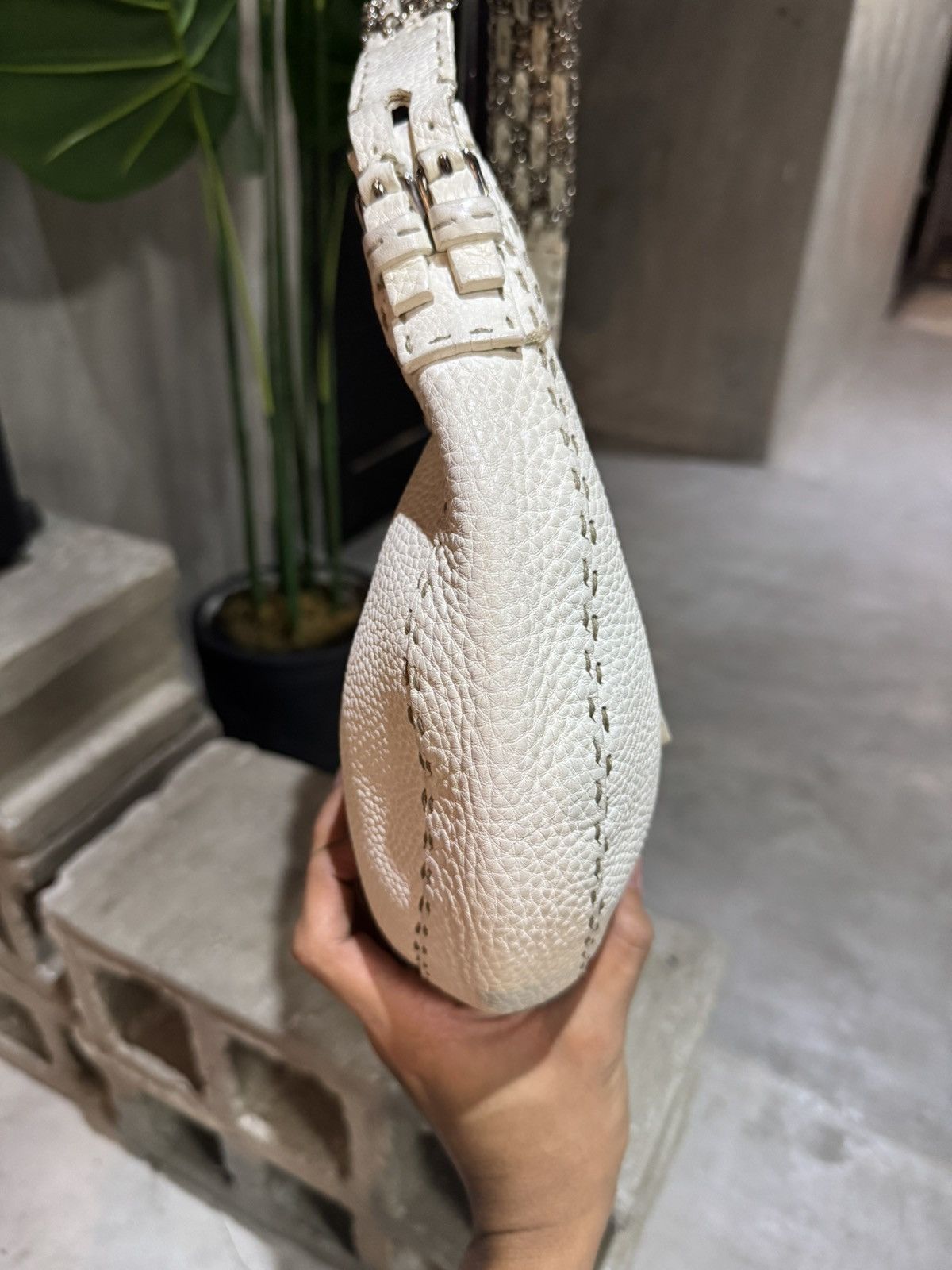 Fendi Fendi Selleria Hobo White Size ONE SIZE - 7 Thumbnail