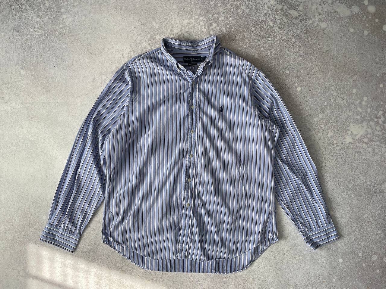 Polo Ralph Lauren × RRL Ralph Lauren × Ralph Lauren Vintage Polo Ralph Lauren RRL Y2K Rugby Stripped Shirts Size US XL / EU 56 / 4 - 1 Thumbnail