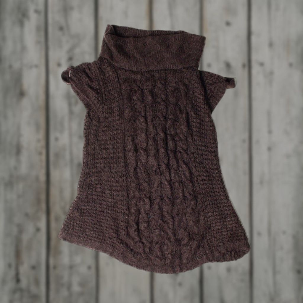 Vintage VINTAGE Crossroads Knit Sweater Short Sleeve Pullover Brown Large Sleeve 27 Length 18 Chest 18” Indonesia Ragstock Womens Mens Boys Girls Size L / US 10 / IT 46 - 1 Thumbnail