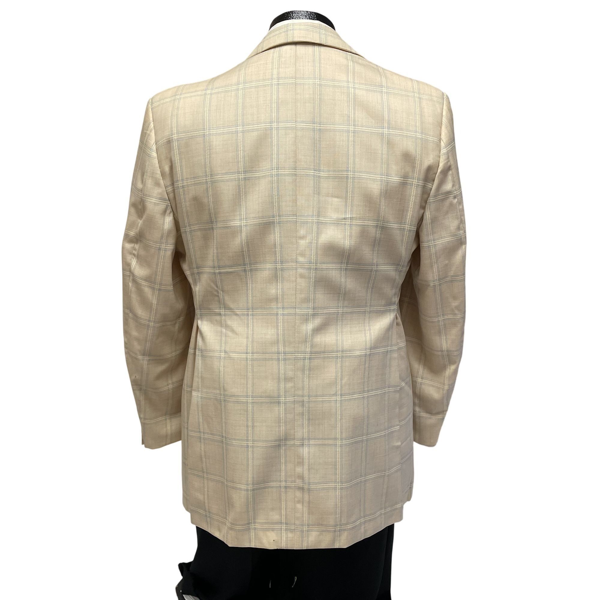 Other 2 pc Vtg Union Made OVERCHECK MoD Disco Bell Bottom Suit Size 38R - 4 Thumbnail