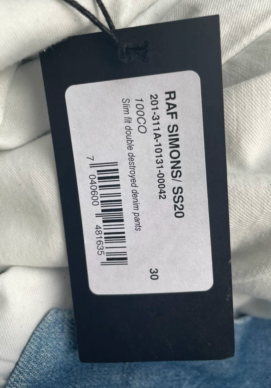 Raf Simons Raf Simons RAF SIMONS Double Layer Destroyed Denim Pants-2 Size US 31 - 7 Thumbnail