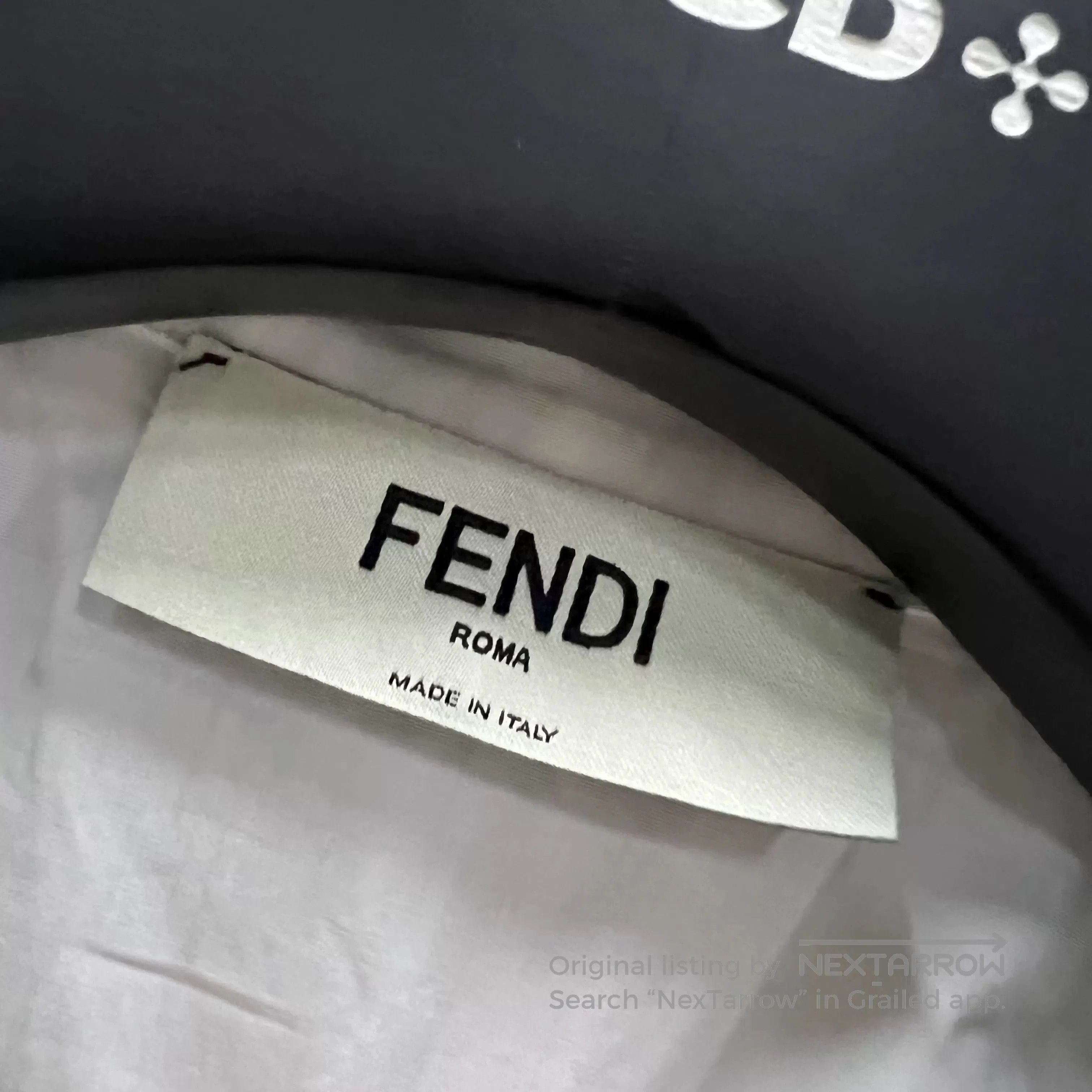 Fendi FENDI White Cropped Long-Sleeve Shirt. Size S / US 4 / IT 40 - 3 Thumbnail