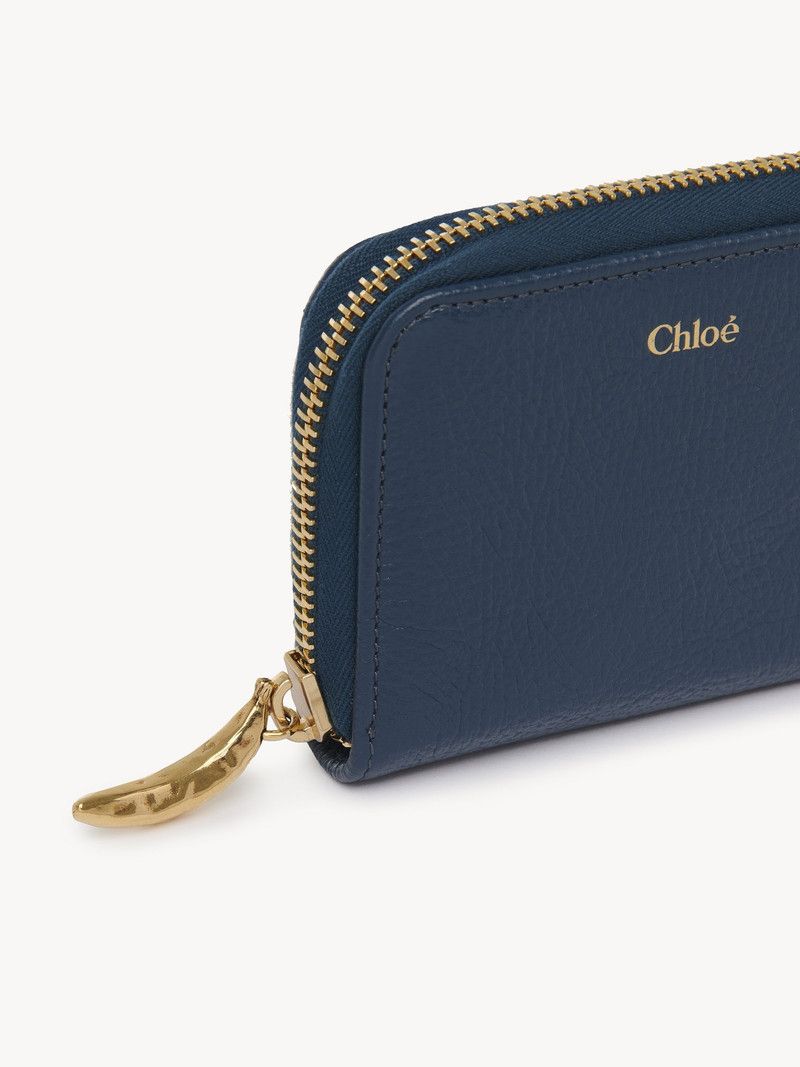 Chloe o1loc1c10226 Size: OS / Banana Zipped Coin Purse in Blue Size ONE SIZE - 5 Thumbnail
