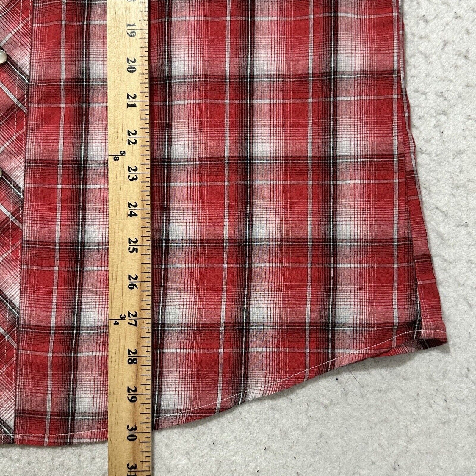 Wrangler Wrangler Large Pearl Snap Button Down Shirt Plaid Western Size US L / EU 52-54 / 3 - 8 Thumbnail