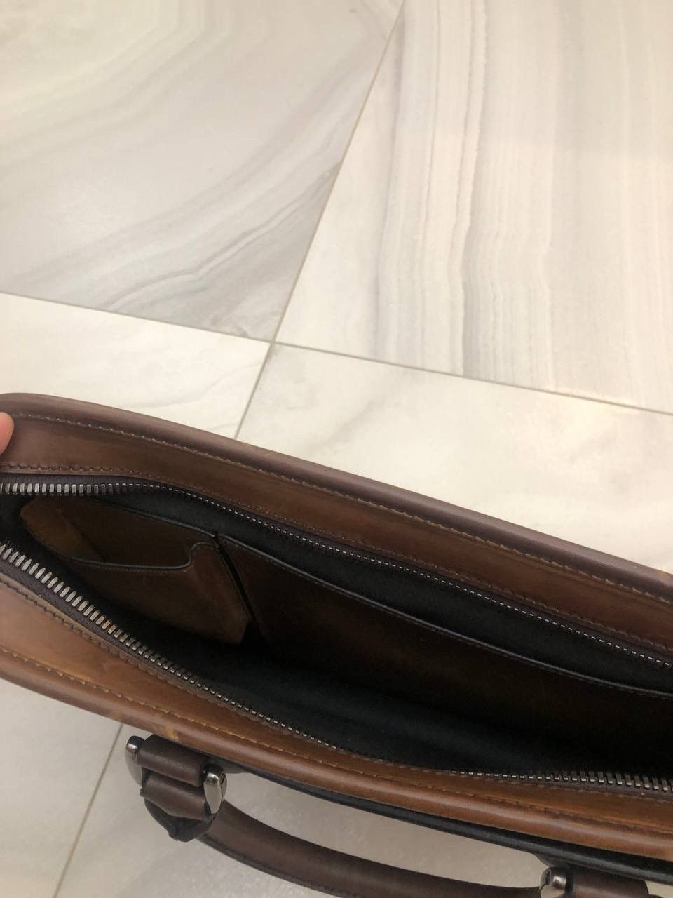 Berluti Berlui Berluti Brown Venezia Leather Deux Jours Briefcase Size ONE SIZE - 9 Thumbnail