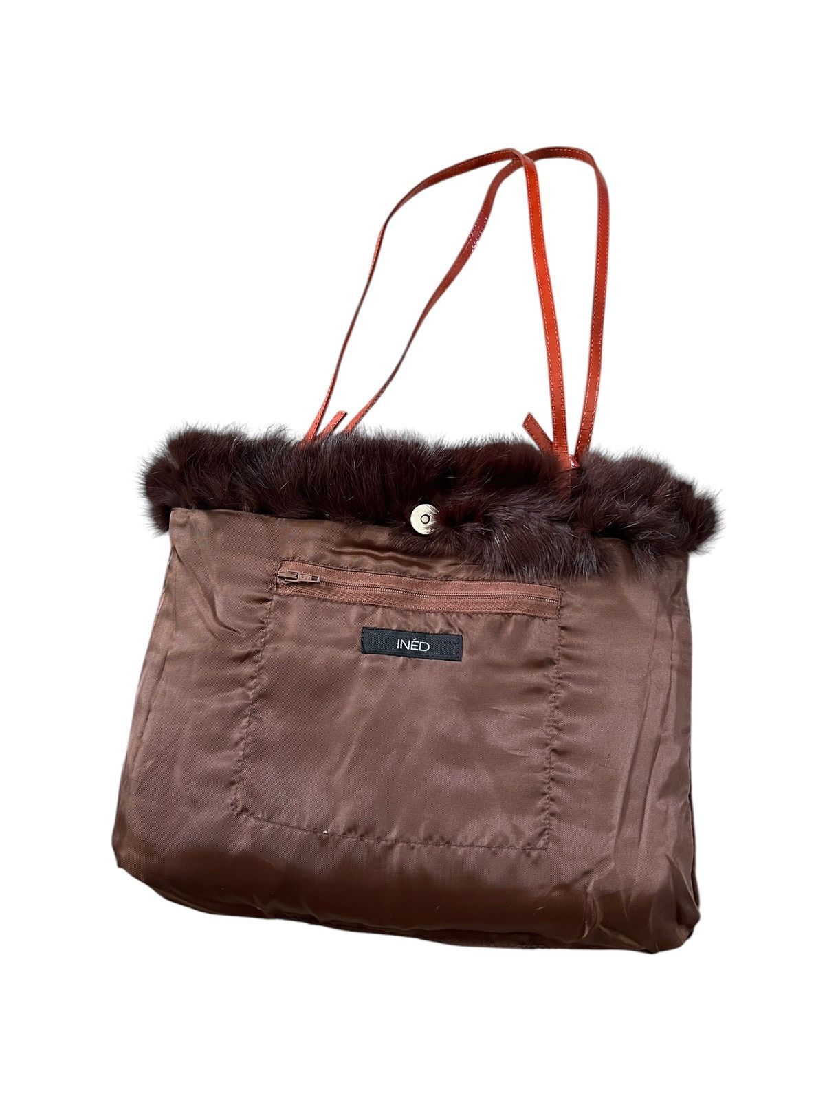 Yohji Yamamoto 1990 Ined Homme Rabbit Fur Shoulder Bag Size ONE SIZE - 5 Thumbnail
