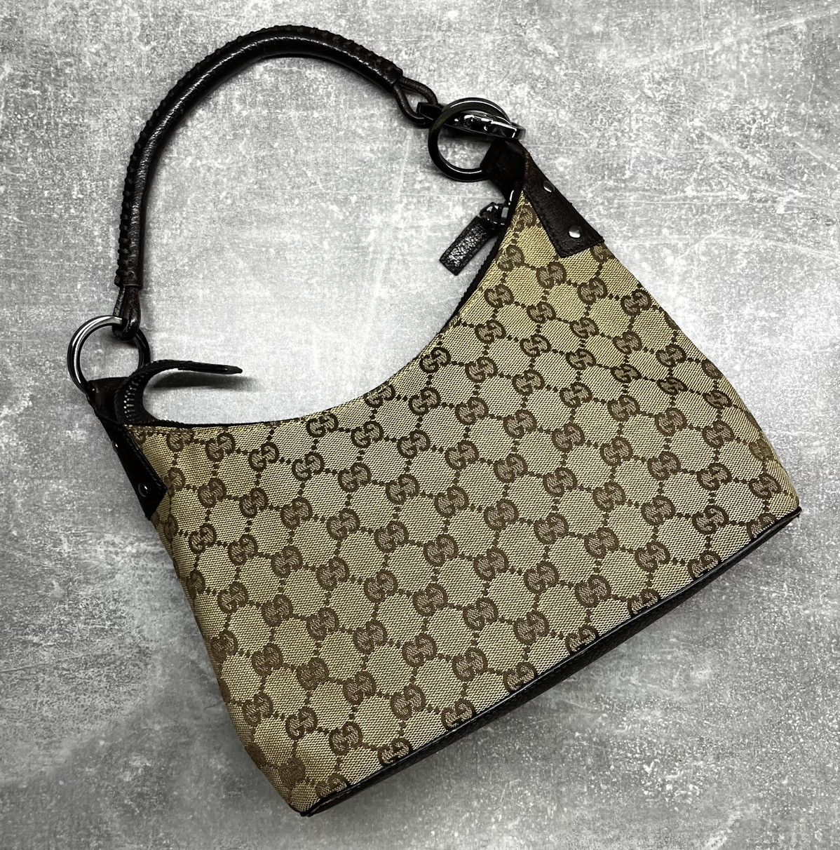 Gucci Gucci Hobo Shoulder Bag In GG Canvas Size ONE SIZE - 1 Thumbnail