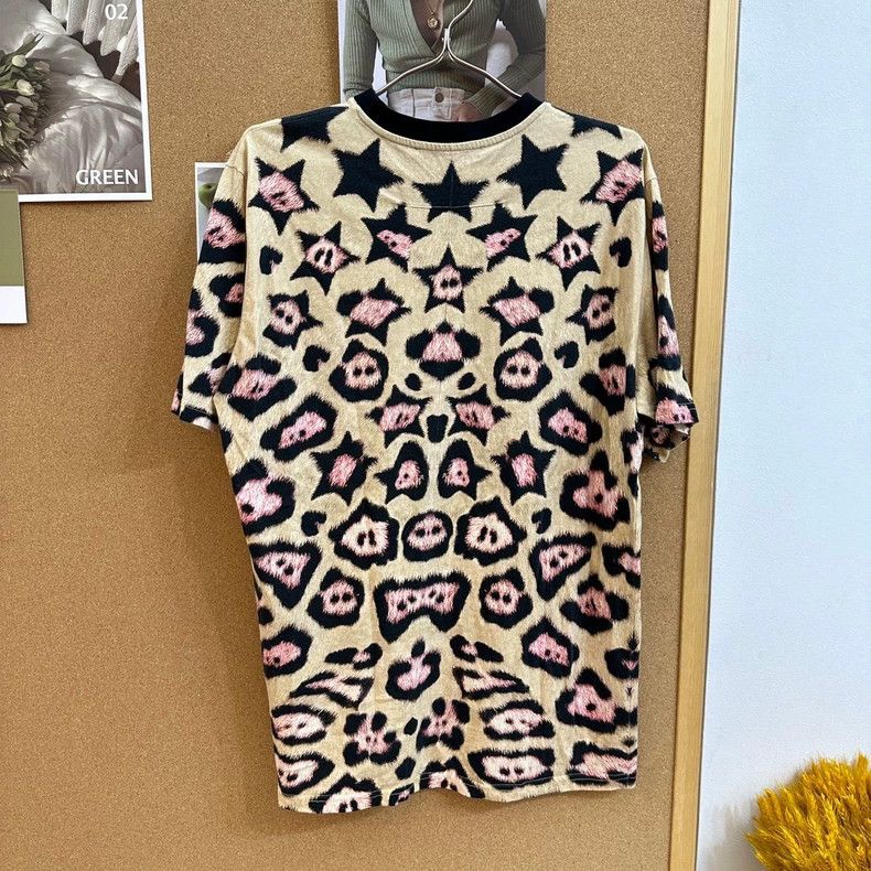 Givenchy Givenchy Pink Star Short Sleeve T-Shirt, Gold Size M, In S Size US M / EU 48-50 / 2 - 2 Thumbnail