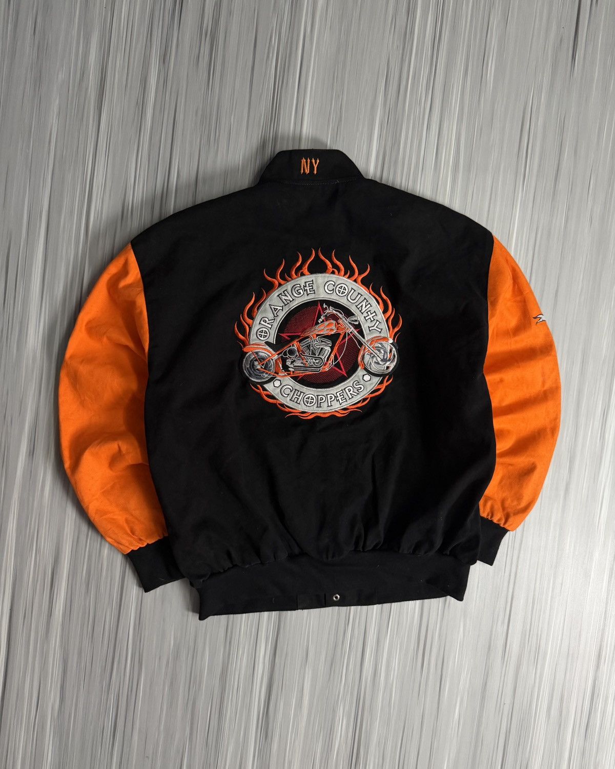 West Coast Choppers Orange County Choppers OCC Racing Jacket Black Orange Y2K Size US XL / EU 56 / 4 - 9 Thumbnail