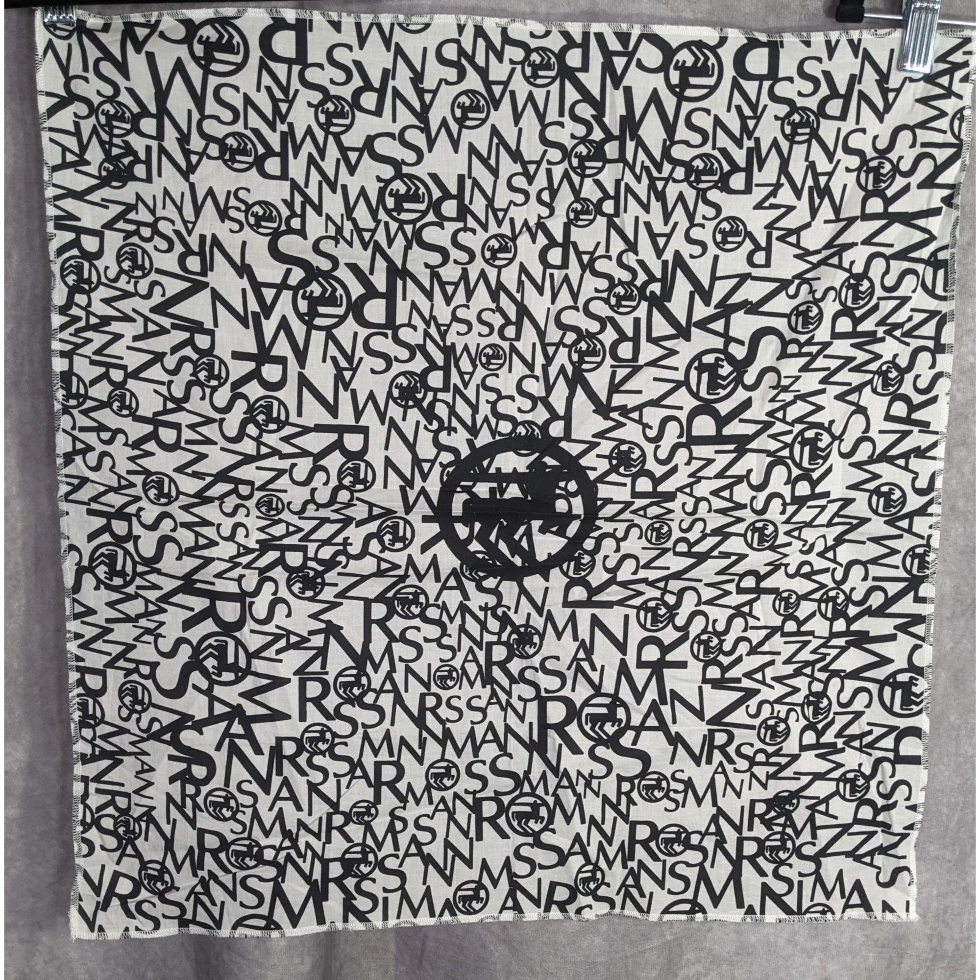 Other Rossmann Black & White Logo Patterned Square Scarf Size ONE SIZE - 4 Thumbnail