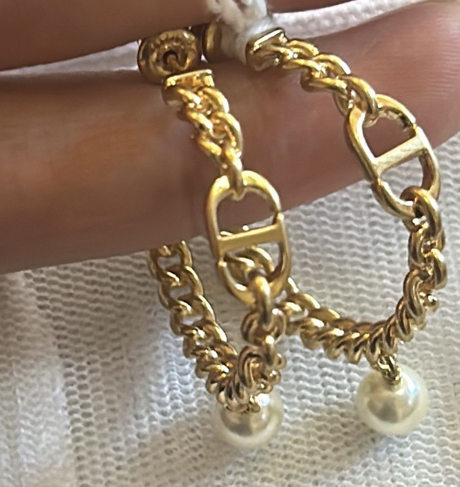 Dior Christian Dior 30 MONTAIGNE Earrings Gold-Finish Metal Size ONE SIZE - 4 Thumbnail