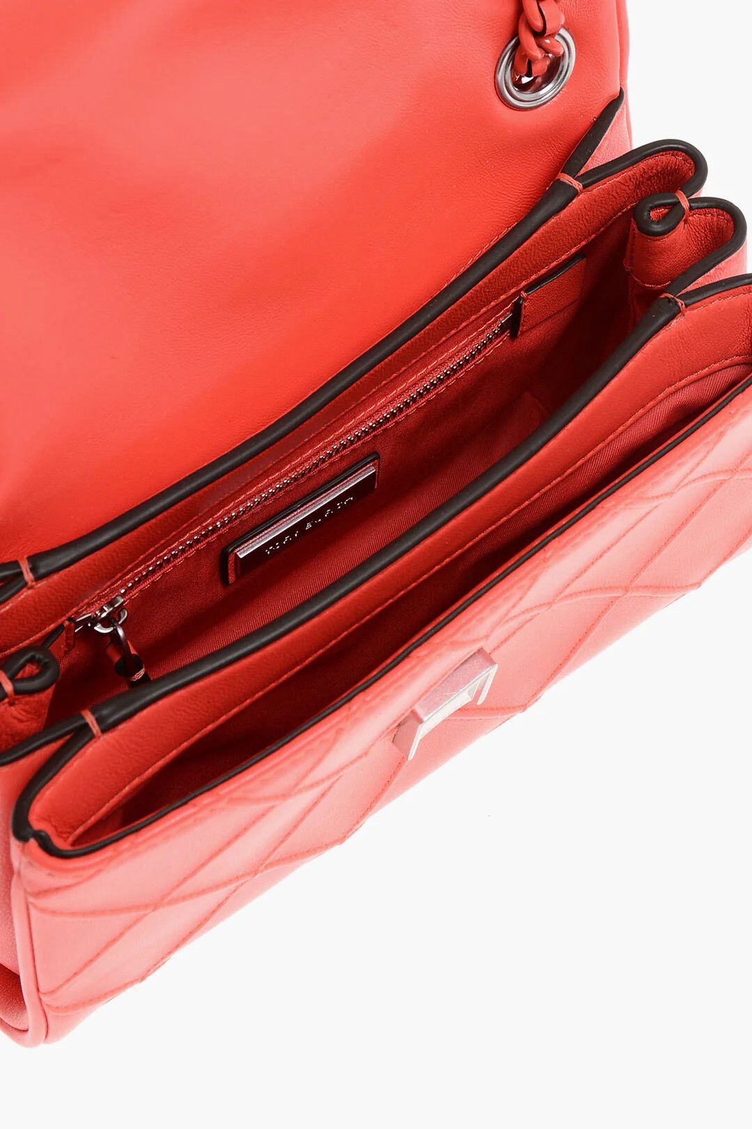 Tory Burch og1mm0426 Size: OS / Quilted Leather Crossbody Bag in Orange Size ONE SIZE - 4 Thumbnail