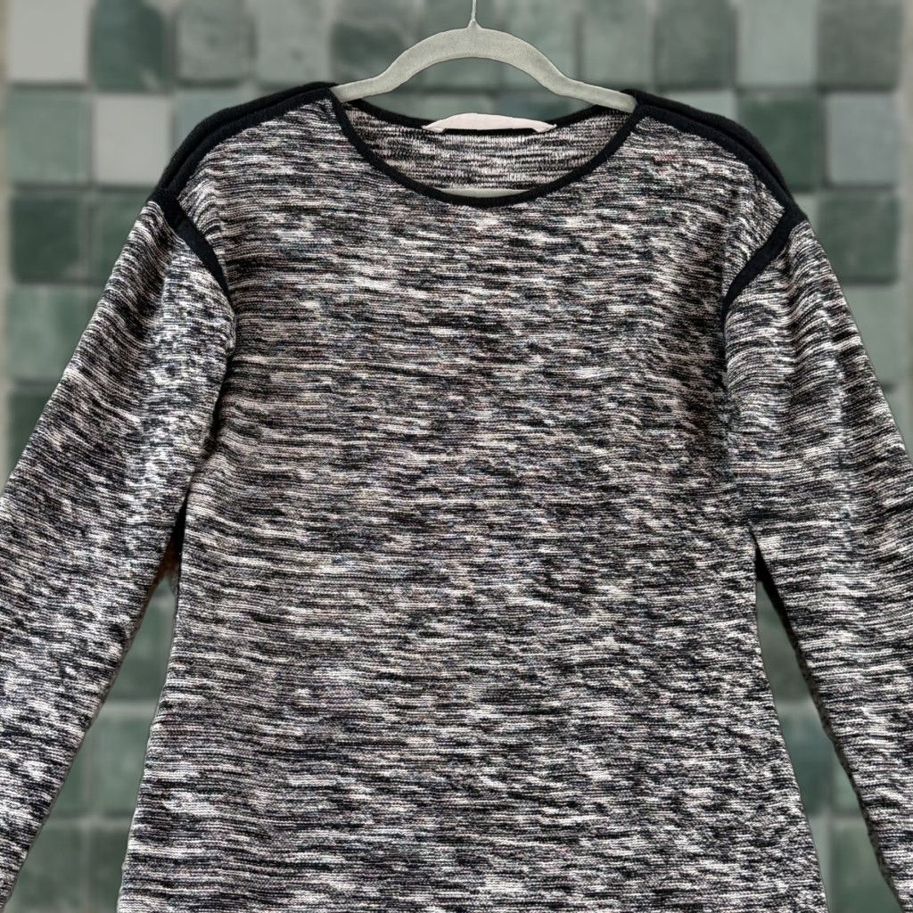 Athleta Athleta Retreat Dress Womens S Black Heathered Long Sleeve Knit Pullover Size S / US 4 / IT 40 - 1 Thumbnail