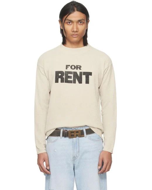 ERL o1h1sh10624 Sweater in White Size US M / EU 48-50 / 2 - 1 Thumbnail