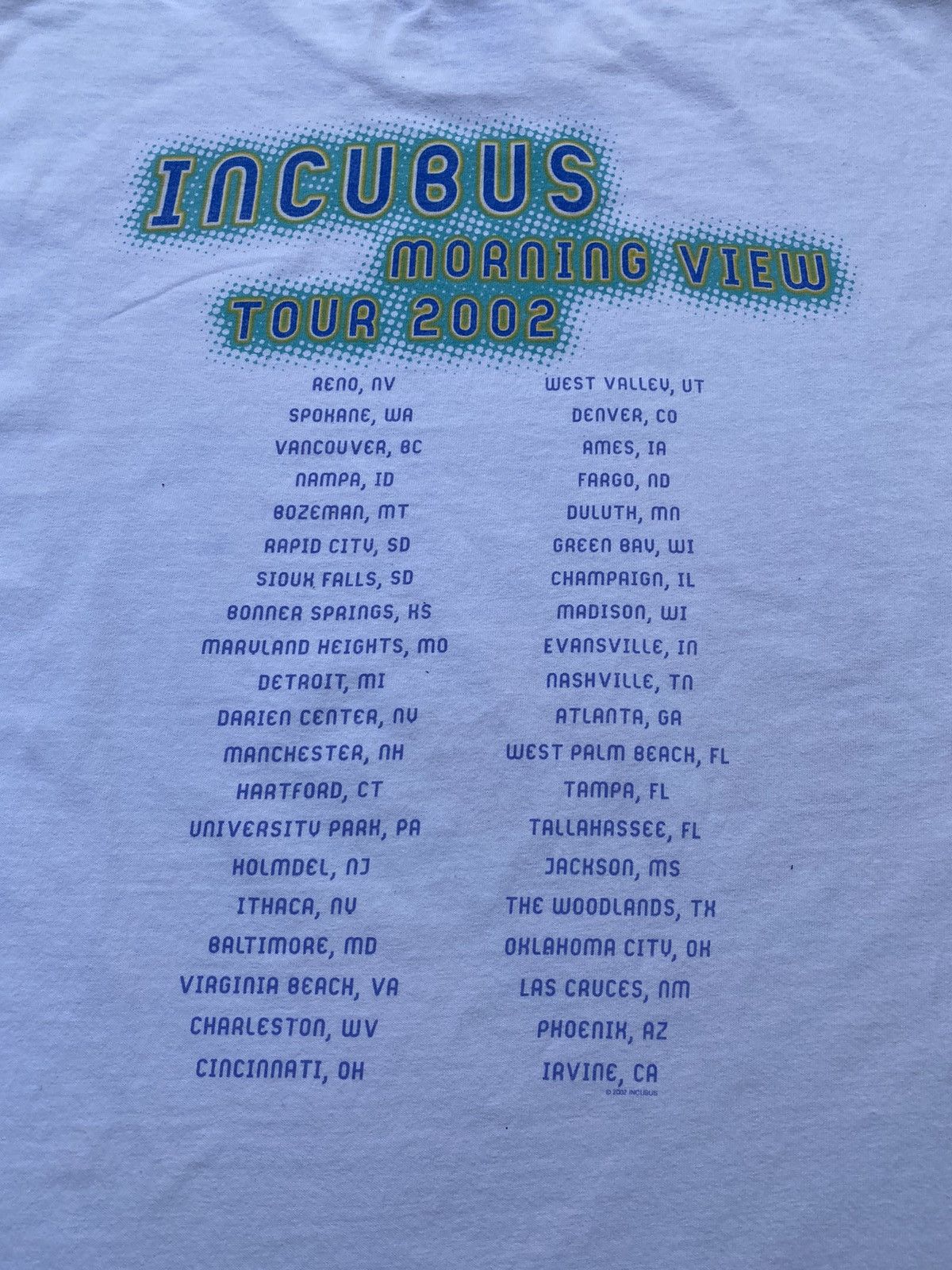 Band Tees Vintage Y2k Incubus Morning View Rock band Tees Size US M / EU 48-50 / 2 - 4 Thumbnail