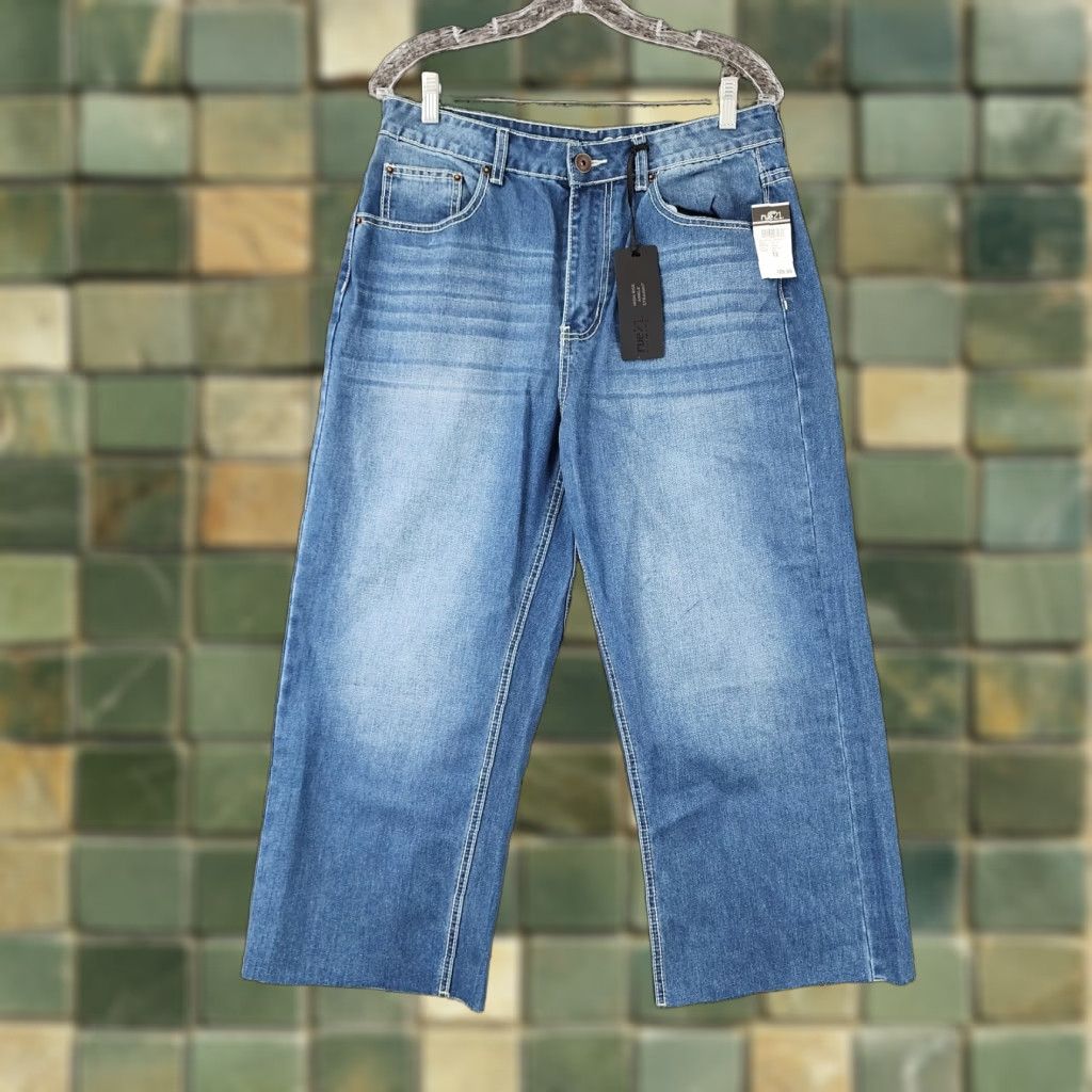 Vintage RUE 21 Womens High Rise Ankle Straight Jeans Size 12 Blue Size 34" / US 12 / IT 48 - 1 Thumbnail