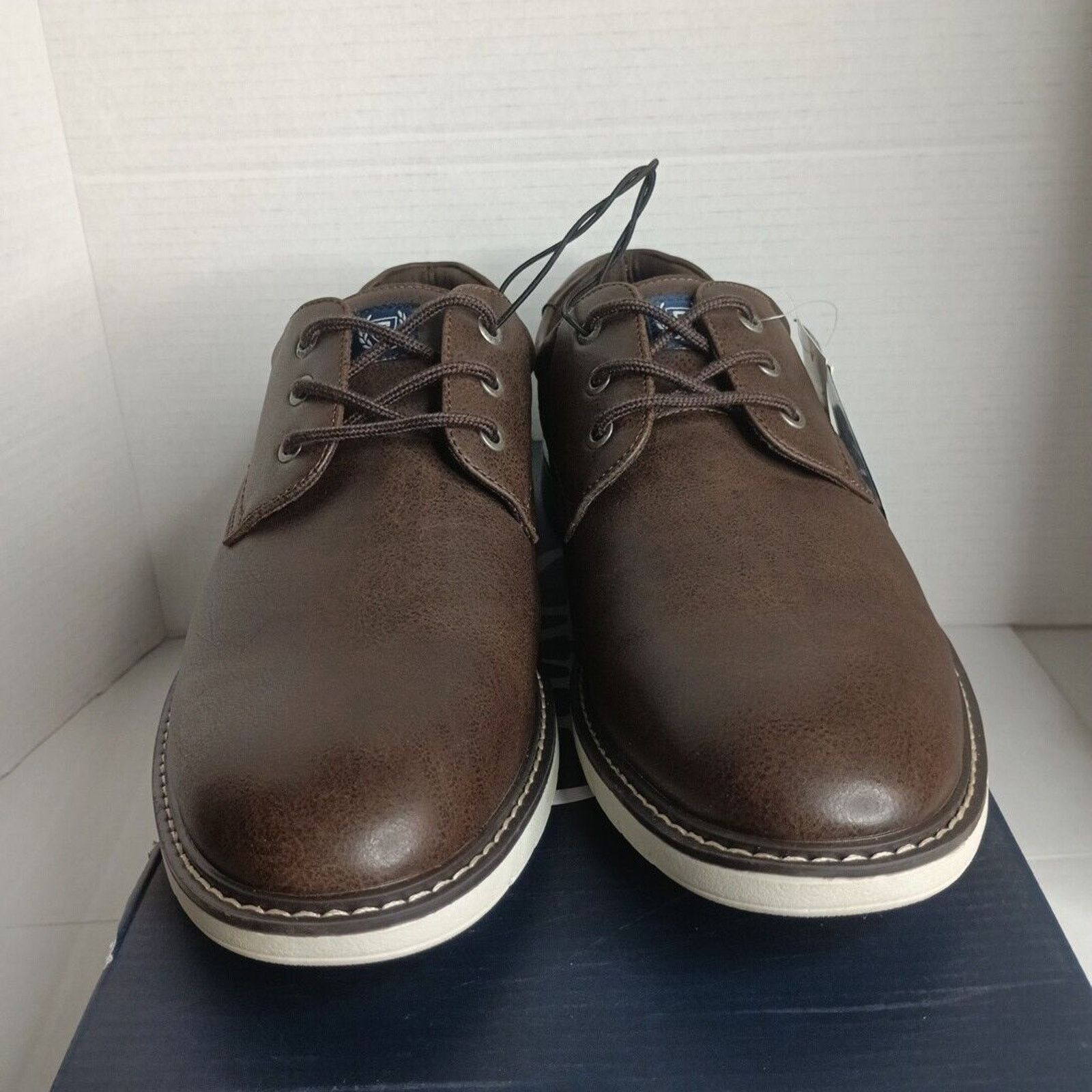 Chaps New Chaps Mens Riccardo Lace-up Flexx Shoes, Brown, Size 9.5 Size US 9.5 / EU 42-43 - 1 Thumbnail