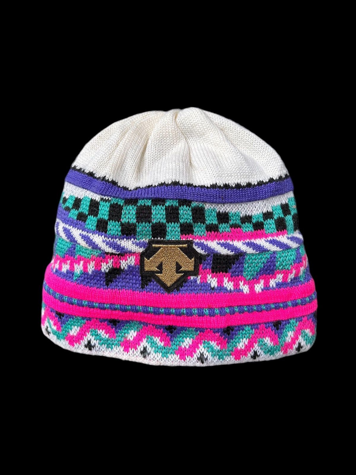 Japanese Brand × Kapital × Vintage Vintage Japanese Brand Descente Knitt Beanie Hats🎌☠️☠️🎌🎌 Size ONE SIZE - 1 Thumbnail