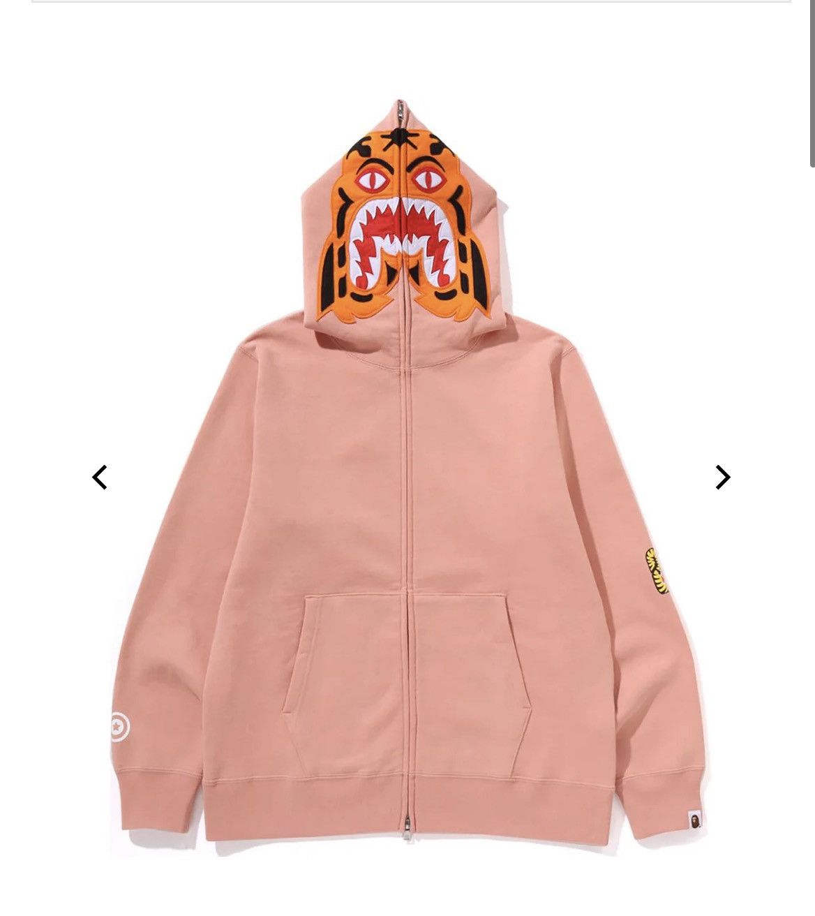 Bape Bape Salmon Pink Tiger Hoodie Size US L / EU 52-54 / 3 - 1 Thumbnail