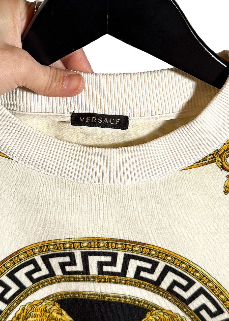 Versace Versace Coupe Des Dieux Ivory Sweatshirt Size M / US 6-8 / IT 42-44 - 4 Thumbnail
