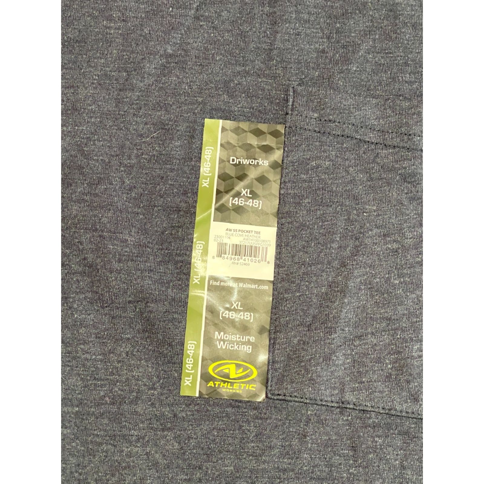 Athletic Works Athletic Works Shirt Men XL Gray Dri Works Short Sleeve NWT Size US XL / EU 56 / 4 - 5 Thumbnail