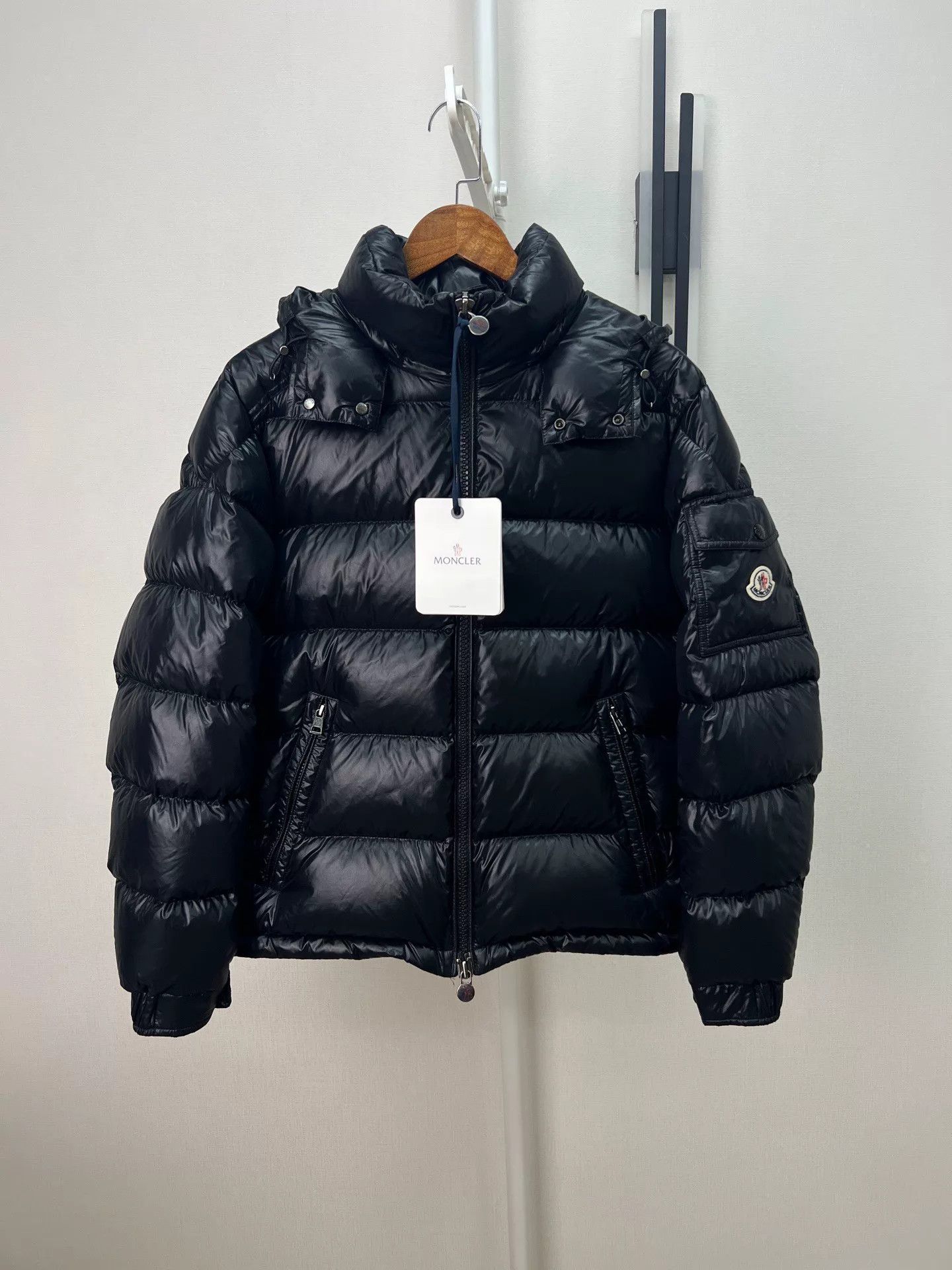 Moncler Moncler Massereau Logo Embroidered Hooded Jacket - Size 2