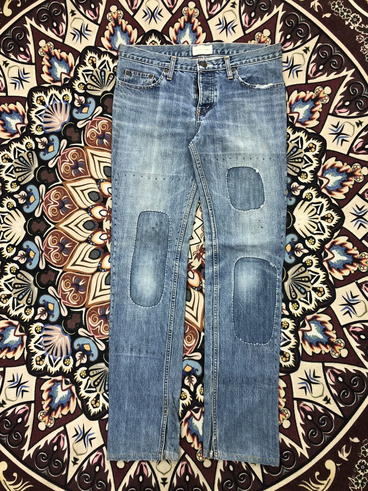 Issey Miyake By Issey Miyake!! Tsumori Chisato Patchwork Denim Pants Size 30" / US 8 / IT 44 - 1 Thumbnail