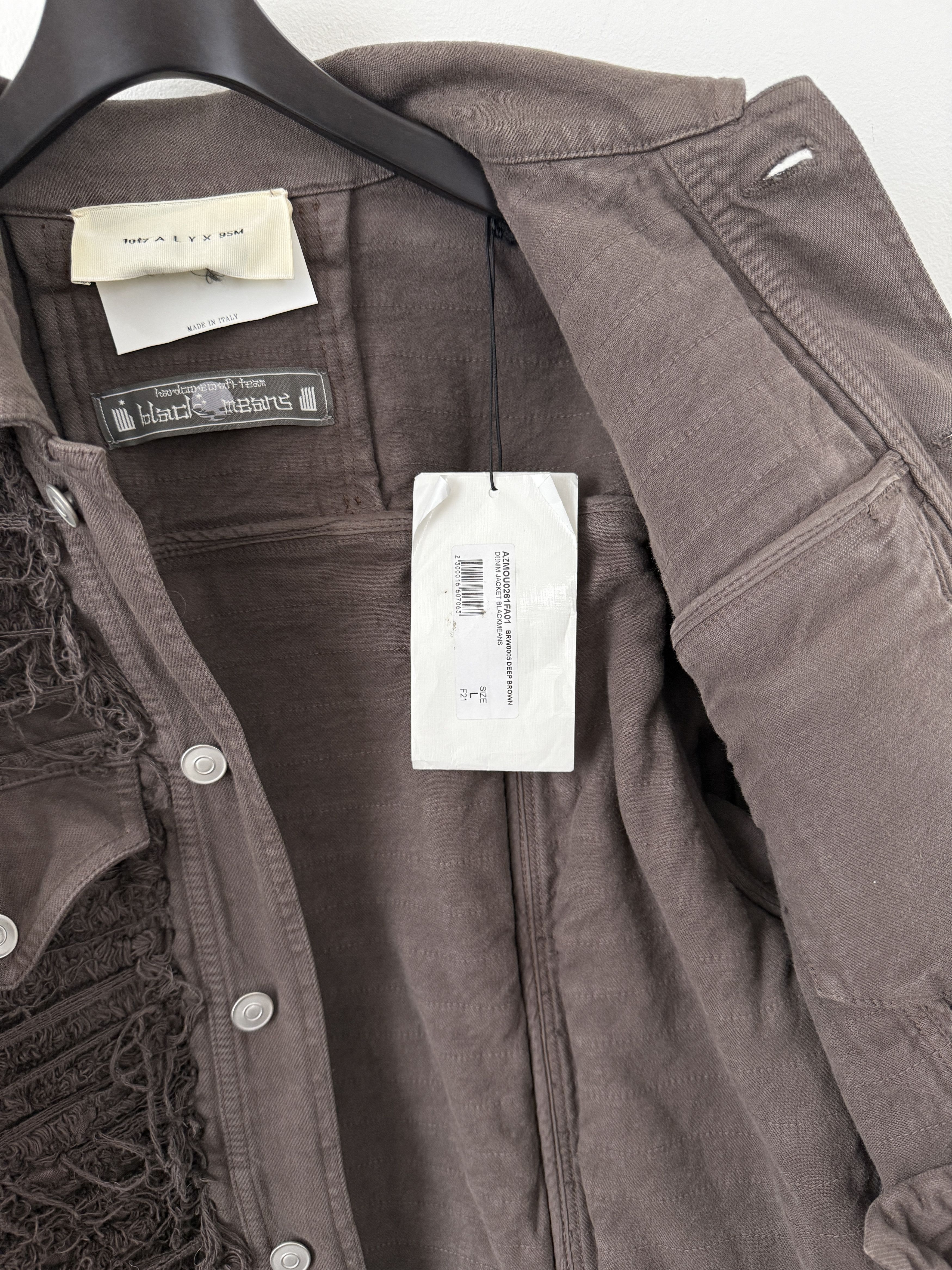1017 ALYX 9SM × Blackmeans Distressed Denim Jacket Size US L / EU 52-54 / 3 - 14 Thumbnail
