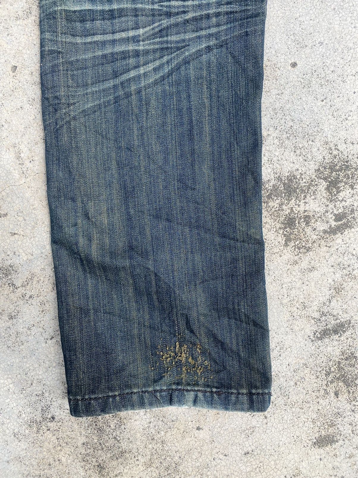 Le Grande Bleu (L.G.B.) Japanese Brand Vo+E Heavy Clawmark Cowboy Style Jeans Size US 32 / EU 48 - 24 Thumbnail