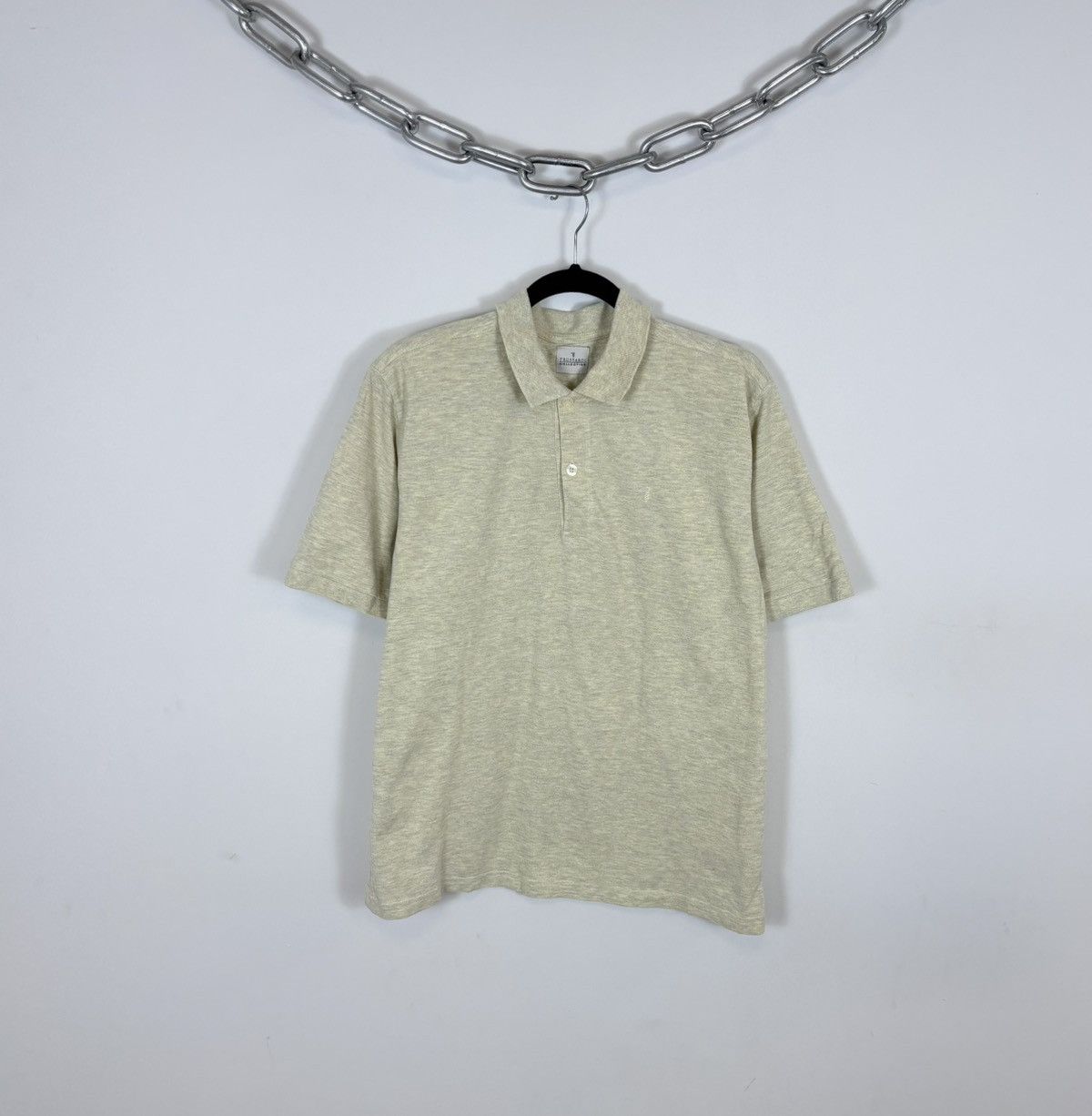 Trussardi Trussardi Collection Vintage Men’s Sand Beige Polo Shirt Size US L / EU 52-54 / 3 - 1 Thumbnail