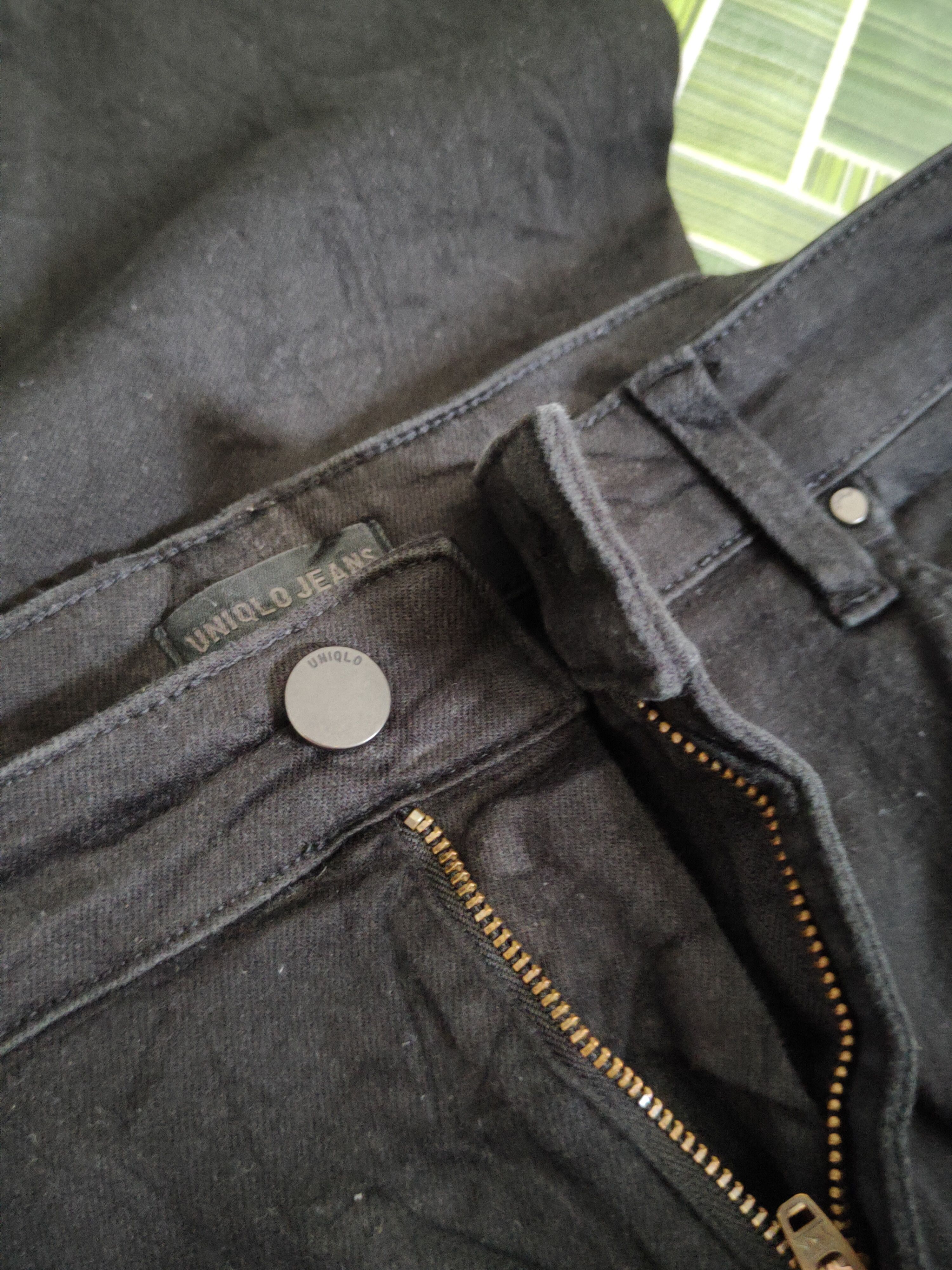 Japanese Brand Uniqlo Black Multipocket Skinny Jeans #S1429 Size US 34 / EU 50 - 15 Thumbnail