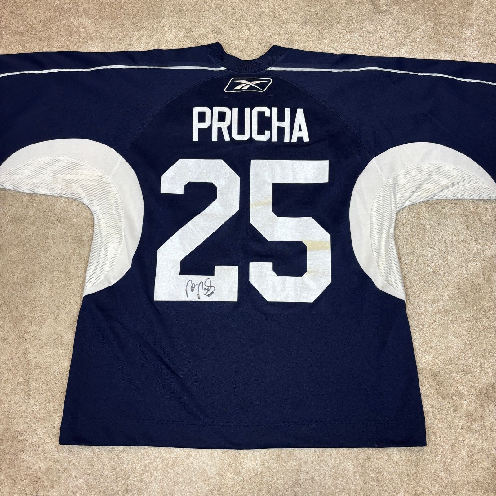 Reebok New York Rangers Lady Liberty Jersey Prucha Signed NHL Size US L / EU 52-54 / 3 - 5 Thumbnail