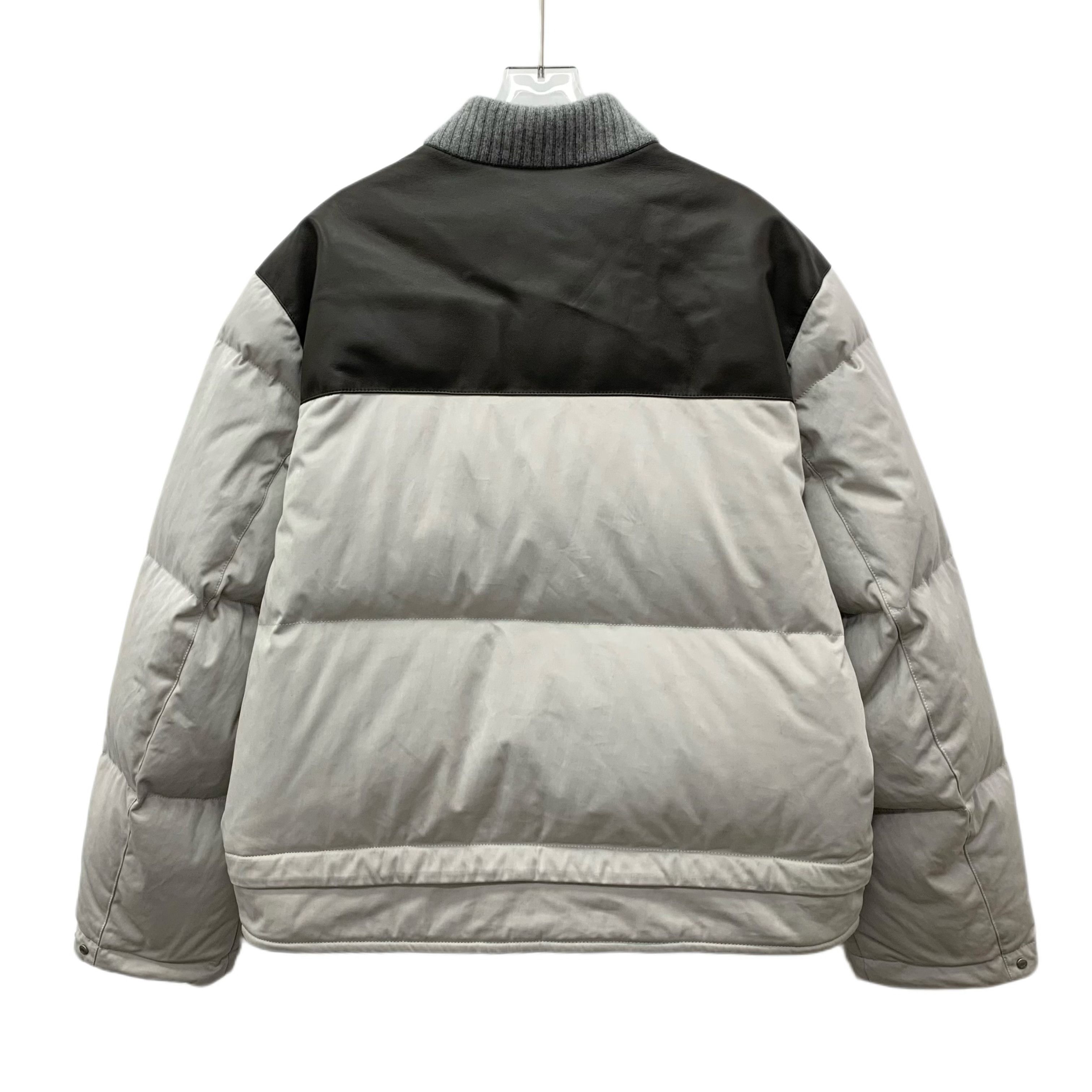 Hermes Hermes Colorblock Leather Down Jacket (Size 52) Size US L / EU 52-54 / 3 - 7 Thumbnail