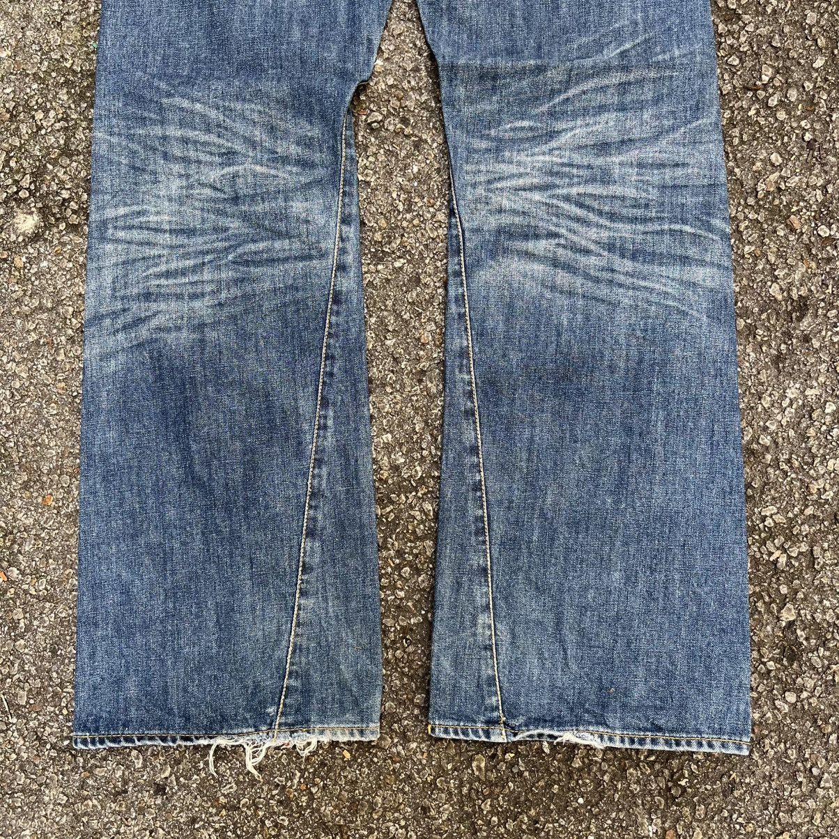 Hysteric Glamour Flare Jeans Clawmark Purple & Yellow Boot Cut Denim Punk Size US 34 / EU 50 - 11 Thumbnail