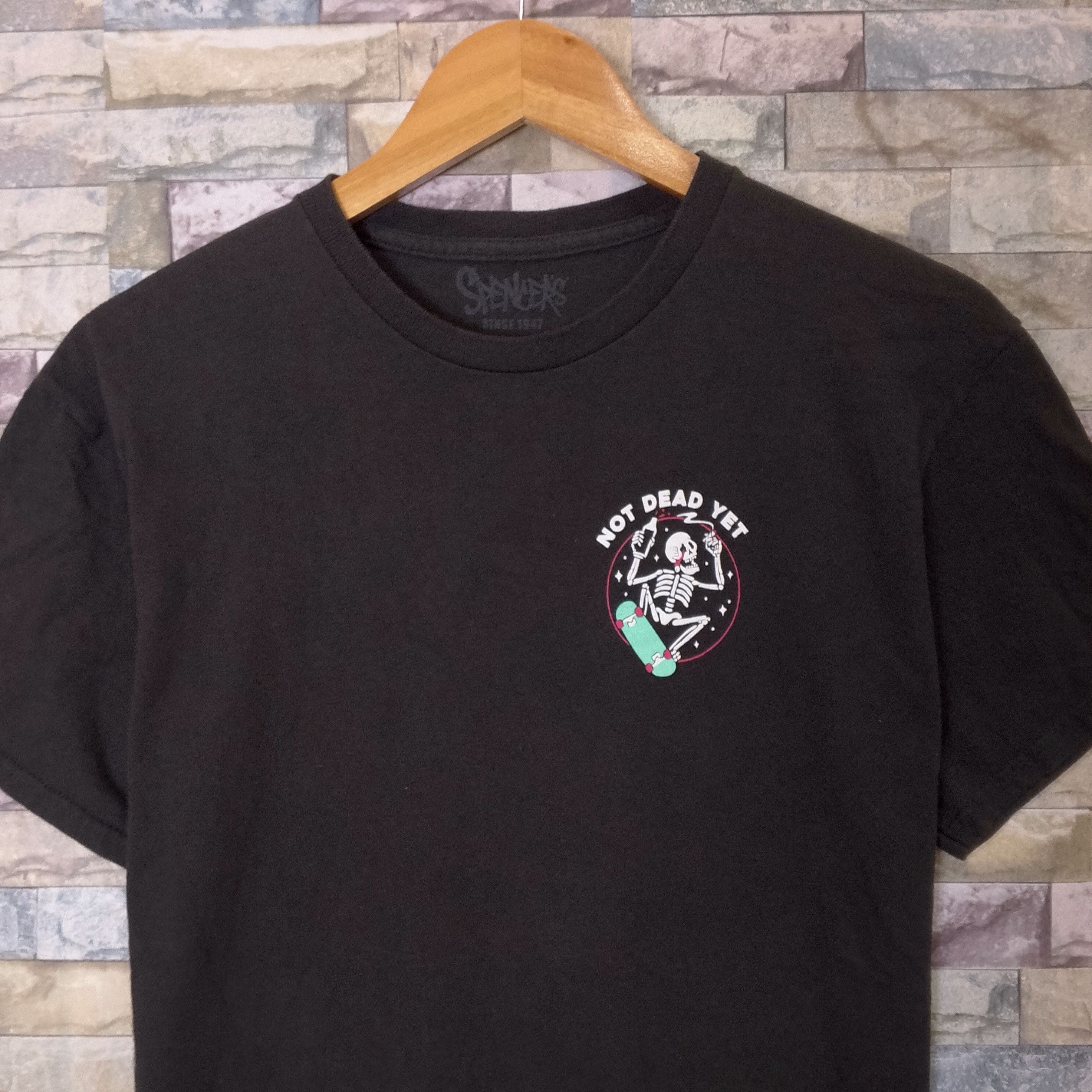 If Six Was Nine Spencers Skull Surf Not Dead Yet Skateboard Tee Size US M / EU 48-50 / 2 - 5 Thumbnail