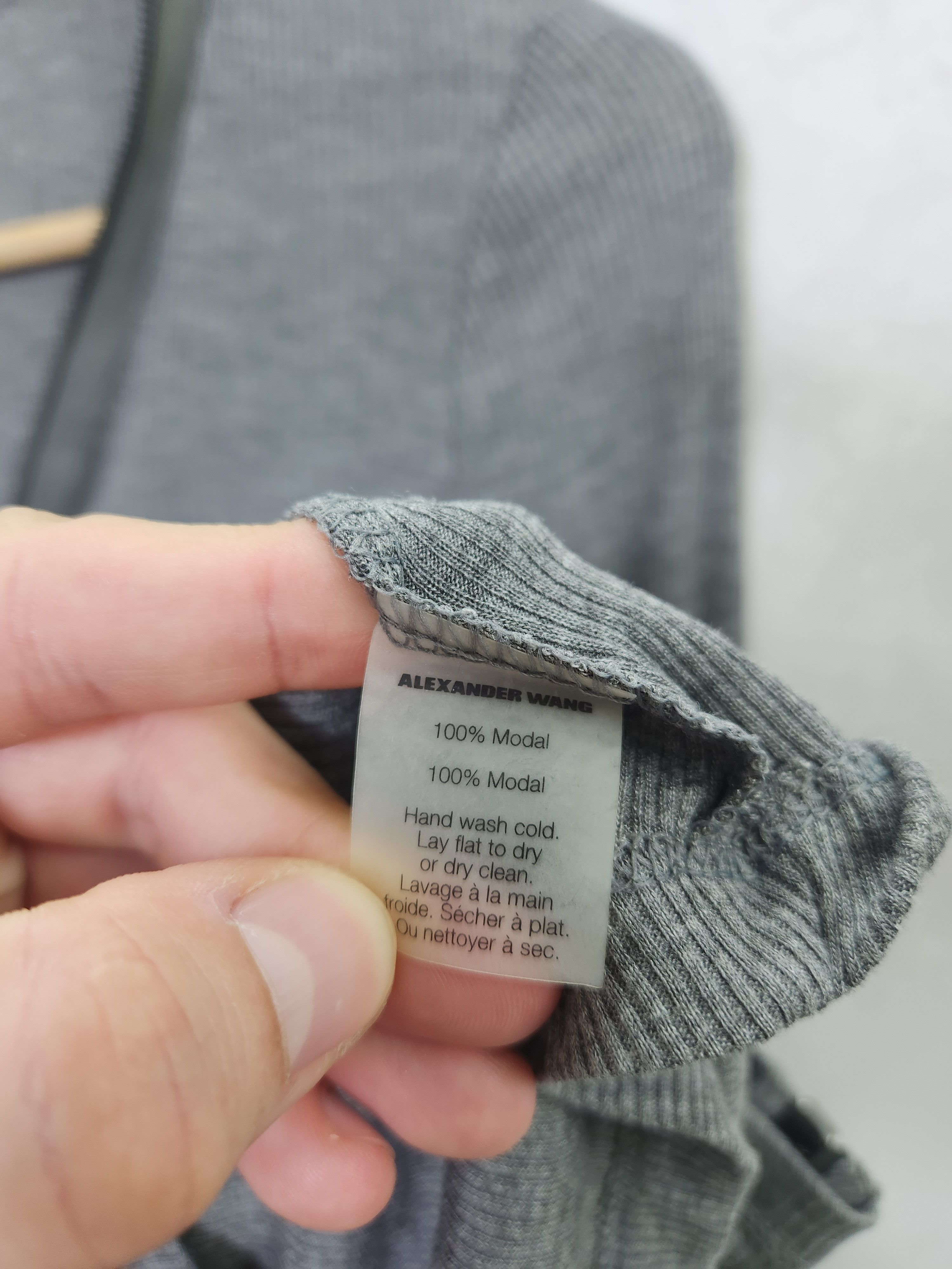 Alexander Wang T Alexander Wang gray modal full zip long sleeve size S Size S / US 4 / IT 40 - 7 Thumbnail