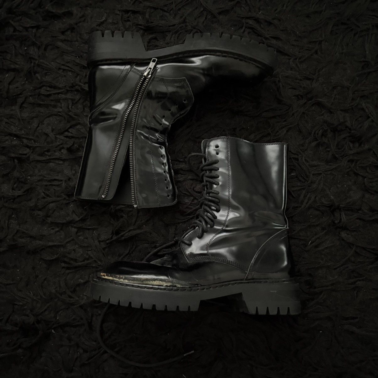 Ann Demeulemeester *needs repair* combat boots Size US 7 / IT 37 - 1 Thumbnail