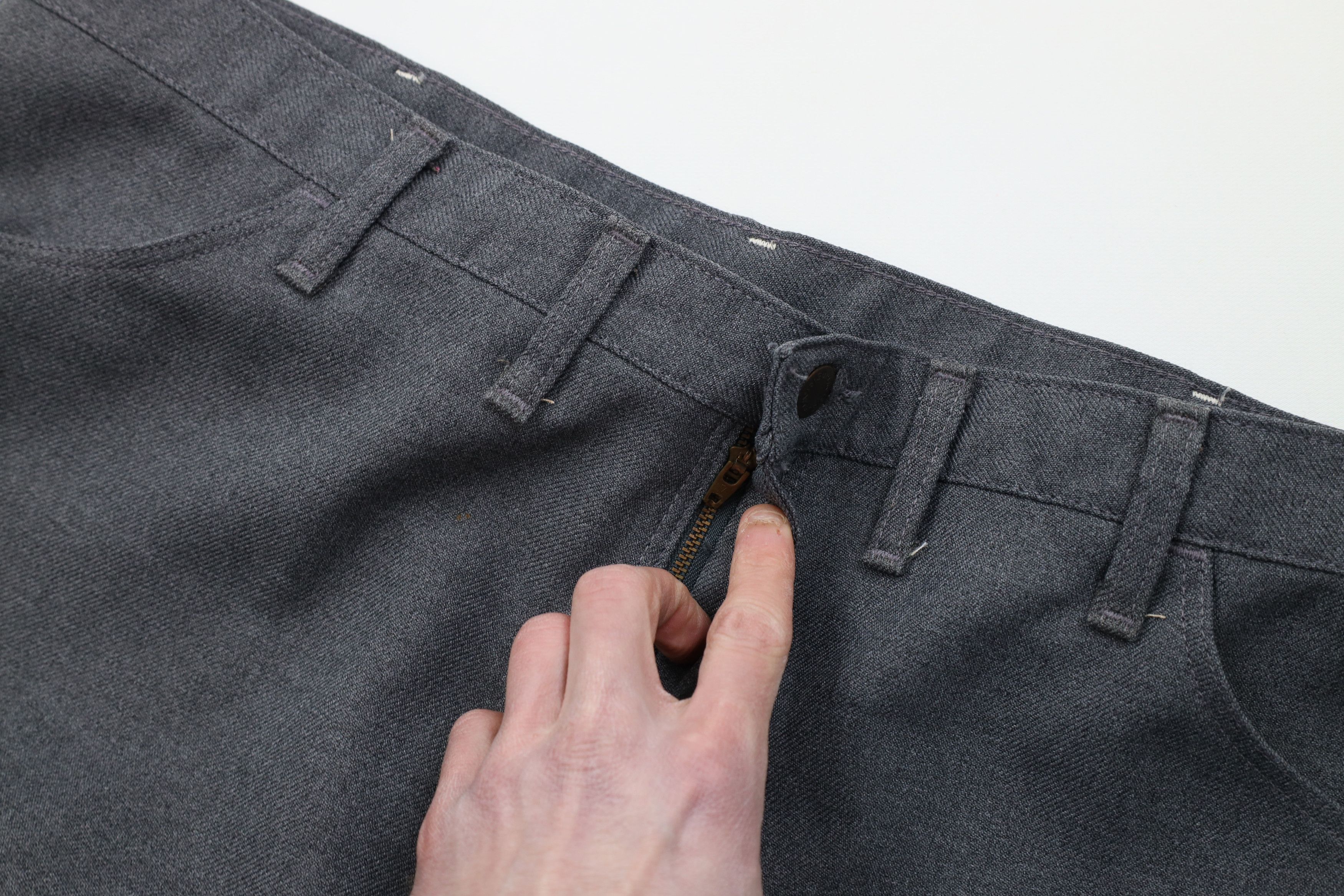 Wrangler Vintage 90s Wrangler Wide Leg Chino Pants Heather Gray USA Size US 44 / EU 60 - 7 Thumbnail
