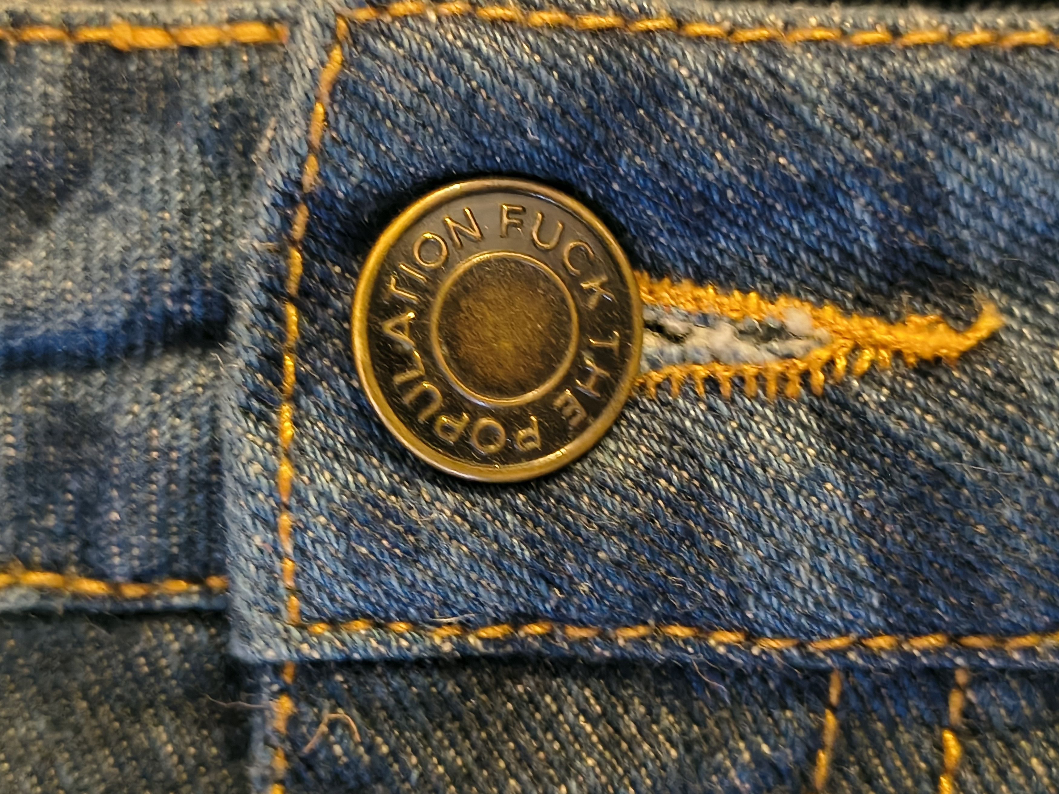 Fuck The Population Fuck The population all over print denim pants sz: 36x32 FTP Size US 36 / EU 52 - 2 Thumbnail
