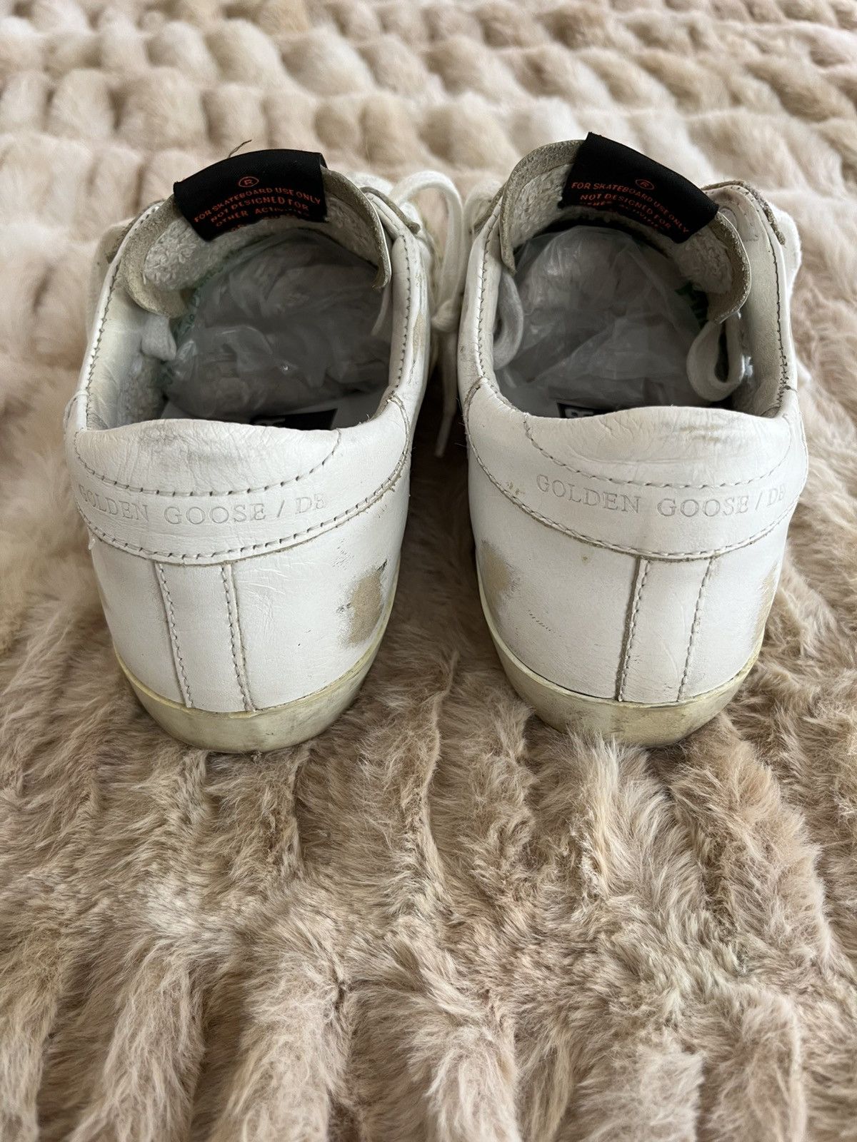 Golden Goose Golden Goose White and Gold Paint Splatter Size US 6 / IT 36 - 5 Thumbnail