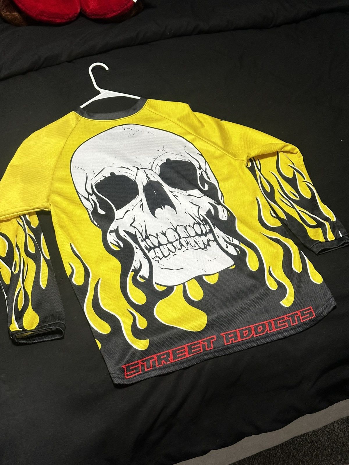 Gnarcotic Gnarcotic Yellow x Black Flames dirtbike jersey Size US L / EU 52-54 / 3 - 7 Thumbnail