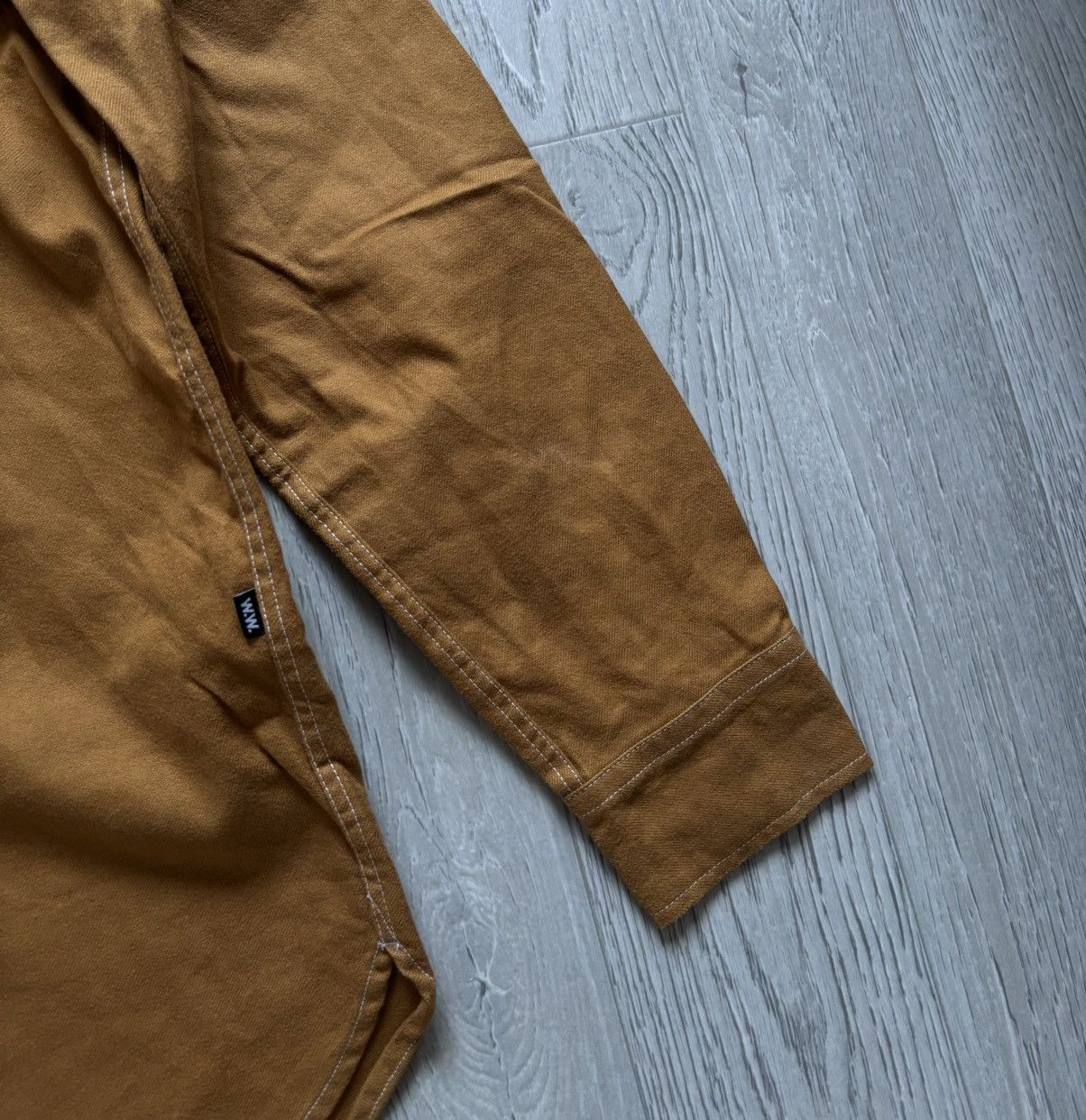 Japanese Brand × Wood Wood Wood Wood Button Flannel Shirt Brown Size US M / EU 48-50 / 2 - 2 Thumbnail