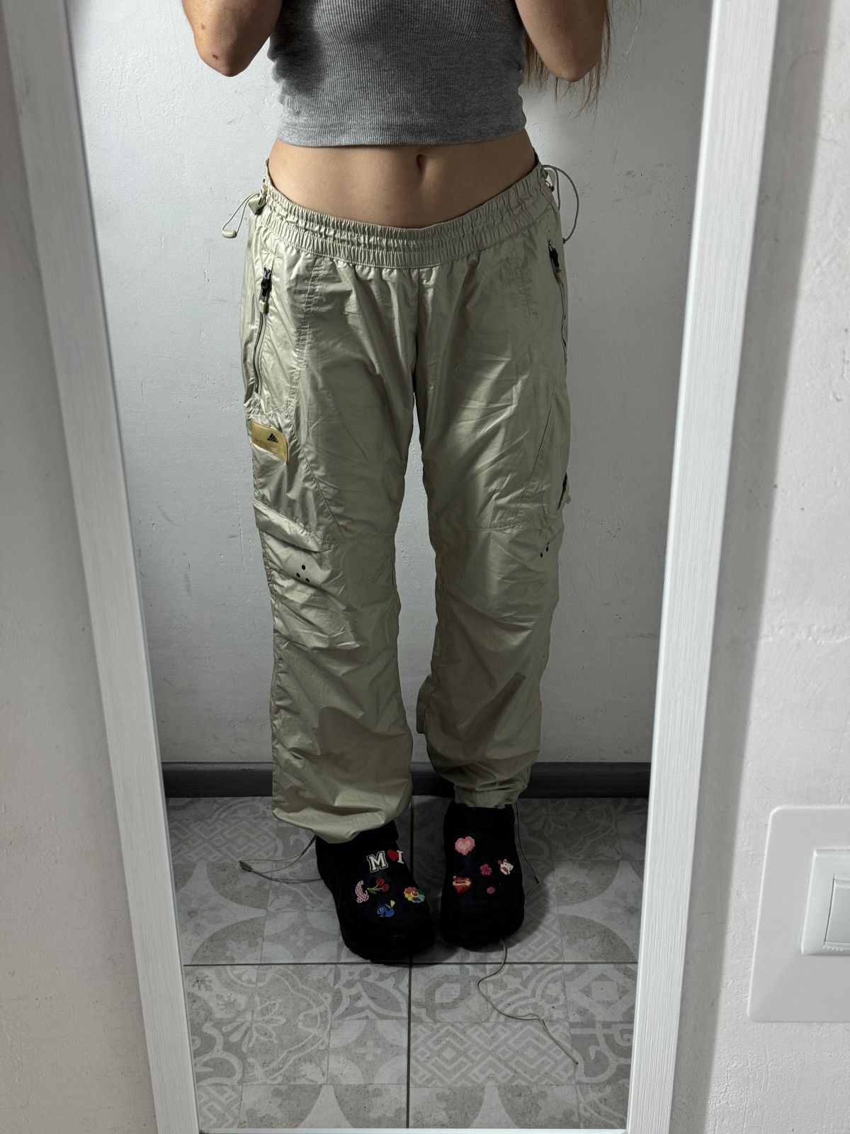 Adidas × Stella McCartney VINTAGE ADIDAS x STELLA McCartney 2000s NYLON PANTS Size 26" / US 2 / IT 38 - 3 Thumbnail